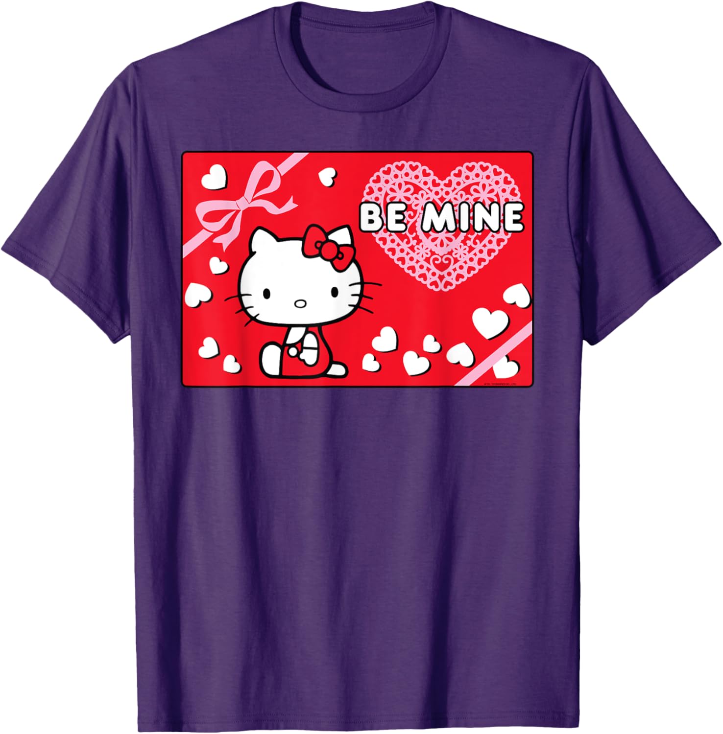 Cute Hello Kitty Valentine's Day Be Mine T-Shirt for Kids and Adults - 16
