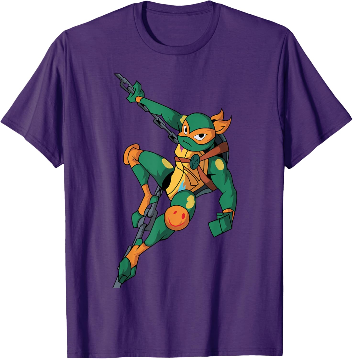 Mademark TMNT Mikey Action Pose T-Shirt - Fun Casual Wear for Fans - 8