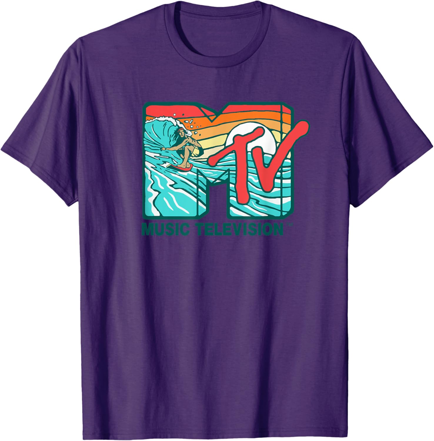 Mademark x MTV Surfer Logo Retro Graphic T-Shirt for Cool Style - 19