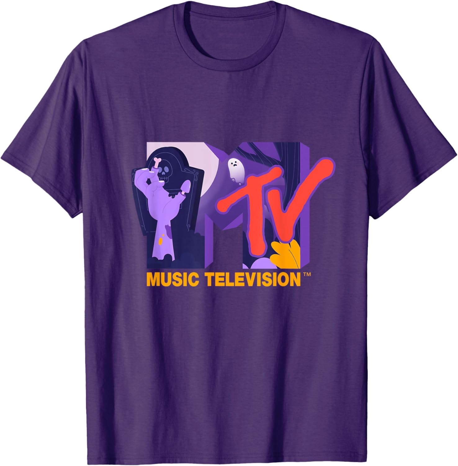 Mademark x MTV Official Logo Horror Party T-Shirt for Fun Occasions - 1