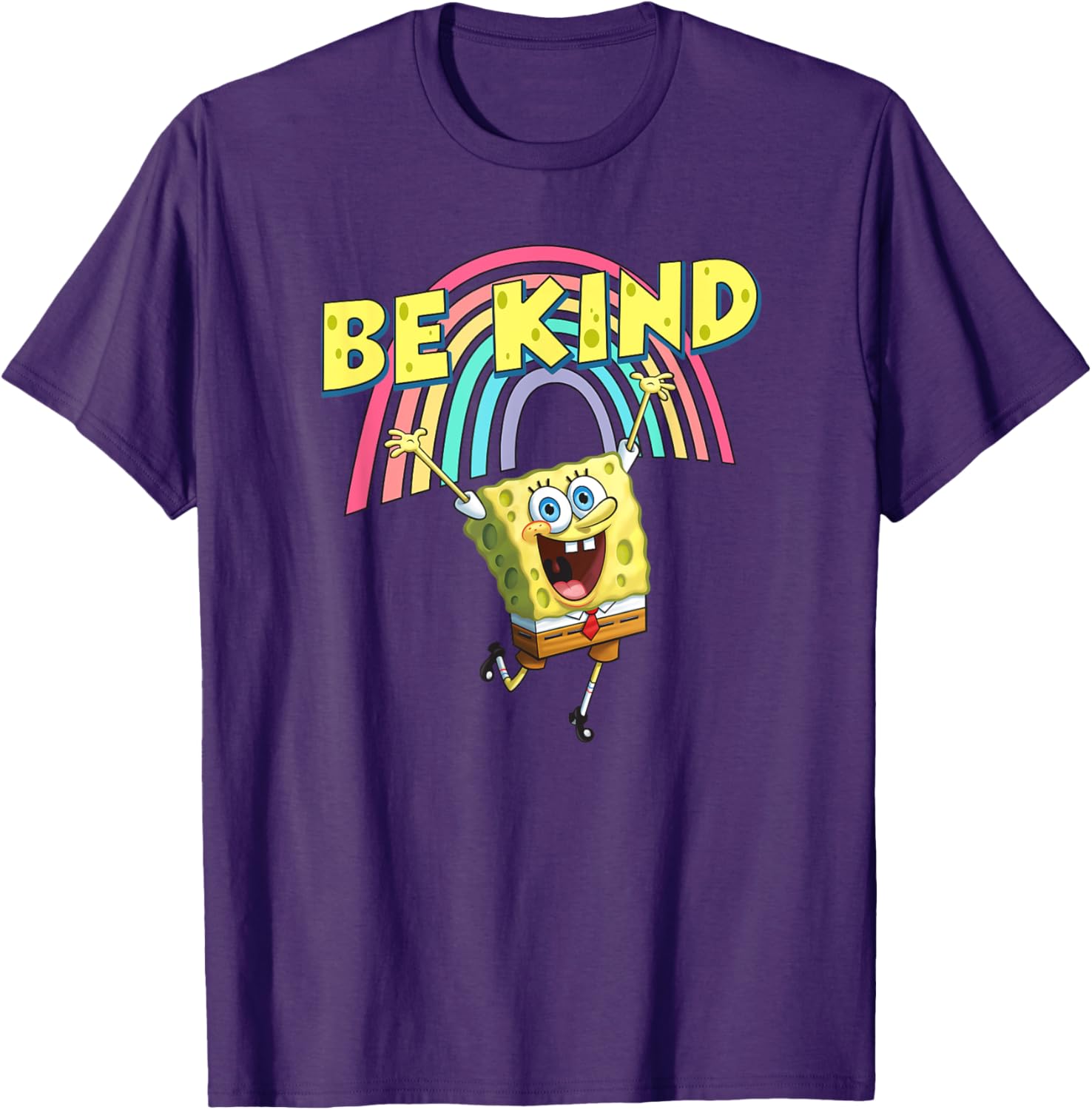 Mademark SpongeBob SquarePants Be Kind Rainbow T-Shirt for Everyone - 13