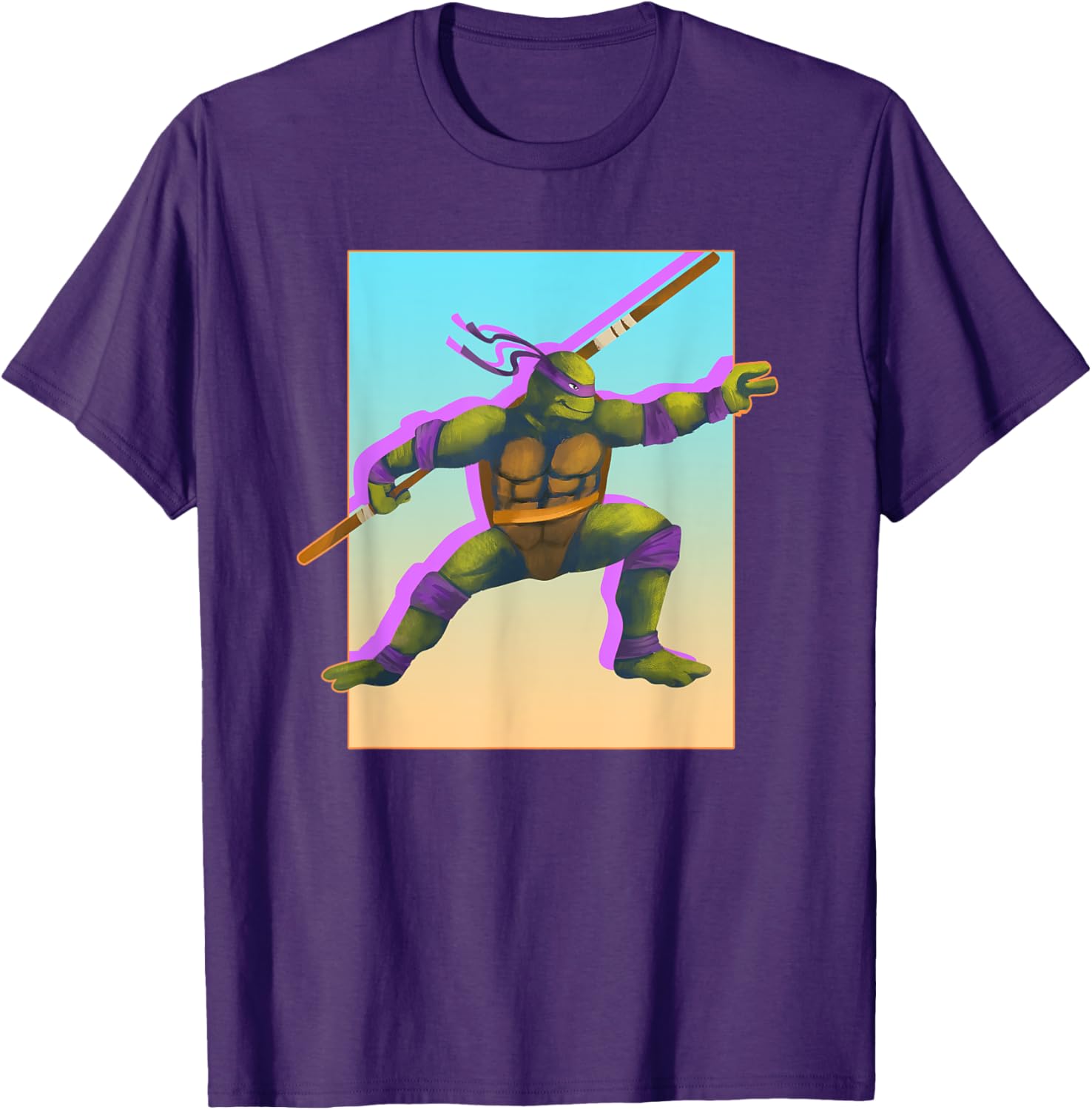 Donatello with Staff T-Shirt by Mademark – Cool Teenage Mutant Ninja Turtles Apparel - 2