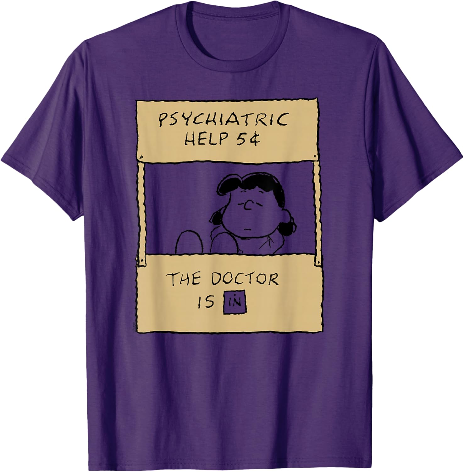 Peanuts Lucy Doctor Is In T-Shirt for Fans of Classic Comics and Fun - 5
