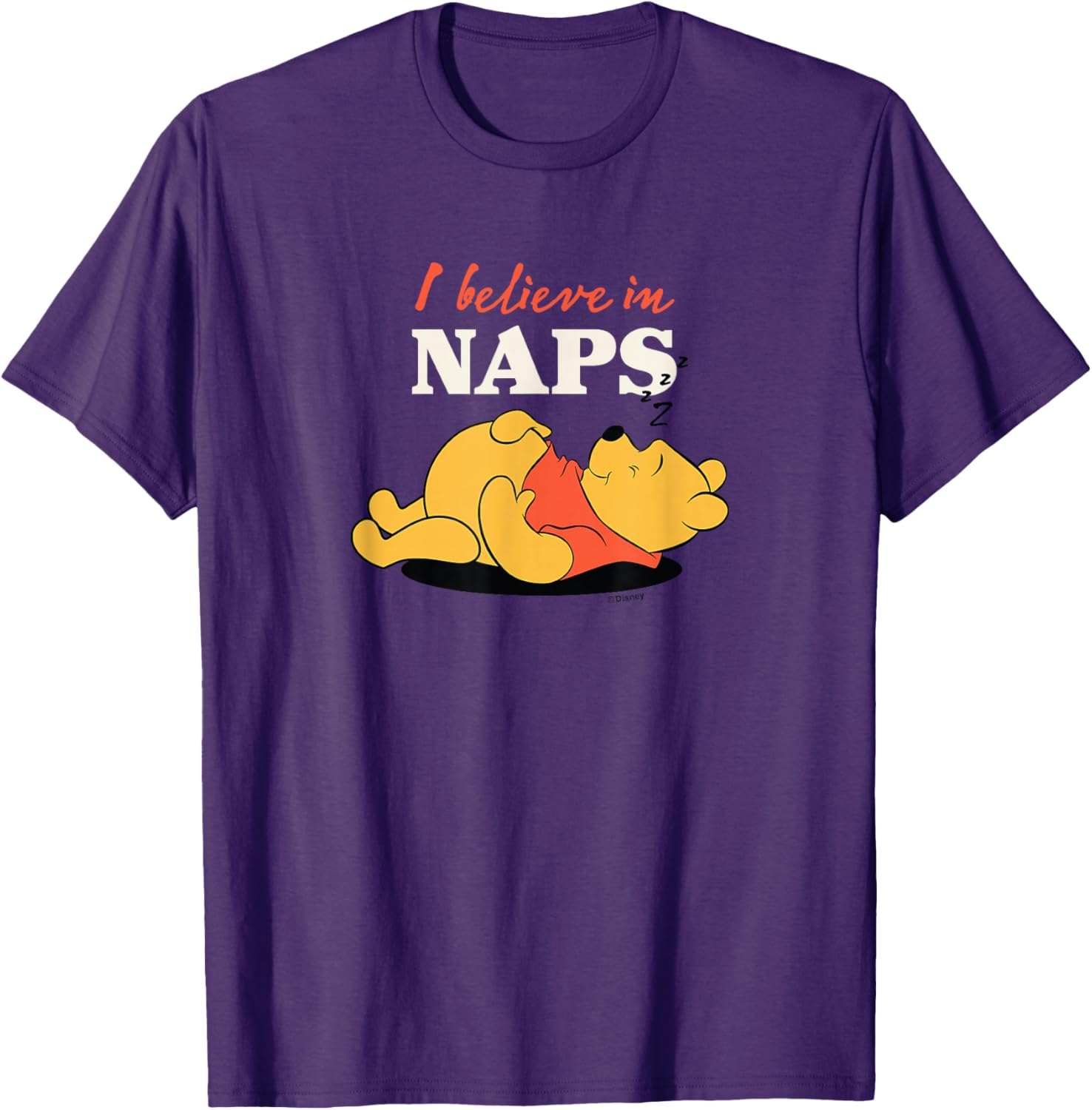 Winnie the Pooh I Believe in Naps T-Shirt for Cozy Comfort Lovers - 1