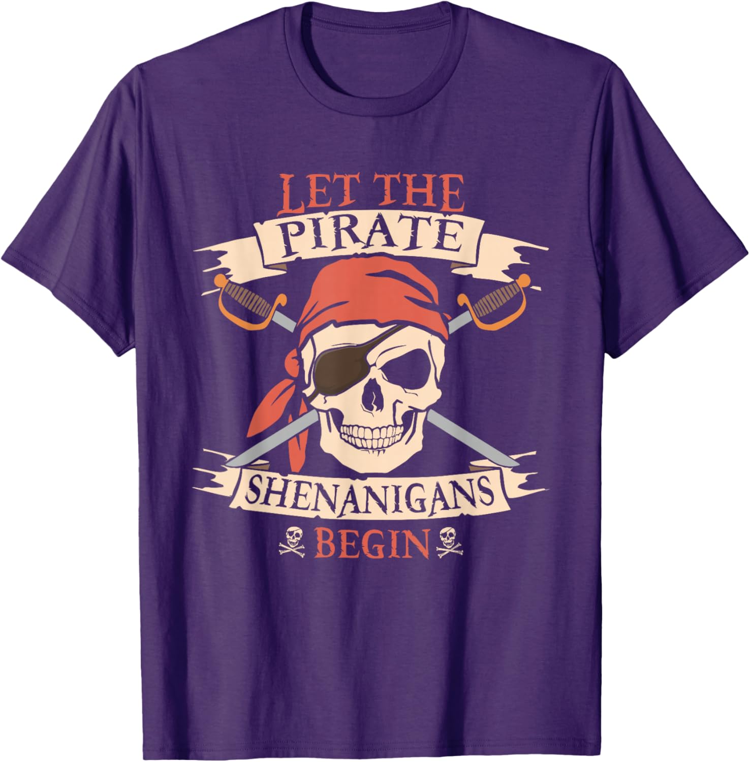 Pirate Shenanigans Skull Bandana Halloween T-Shirt for Boys - 22