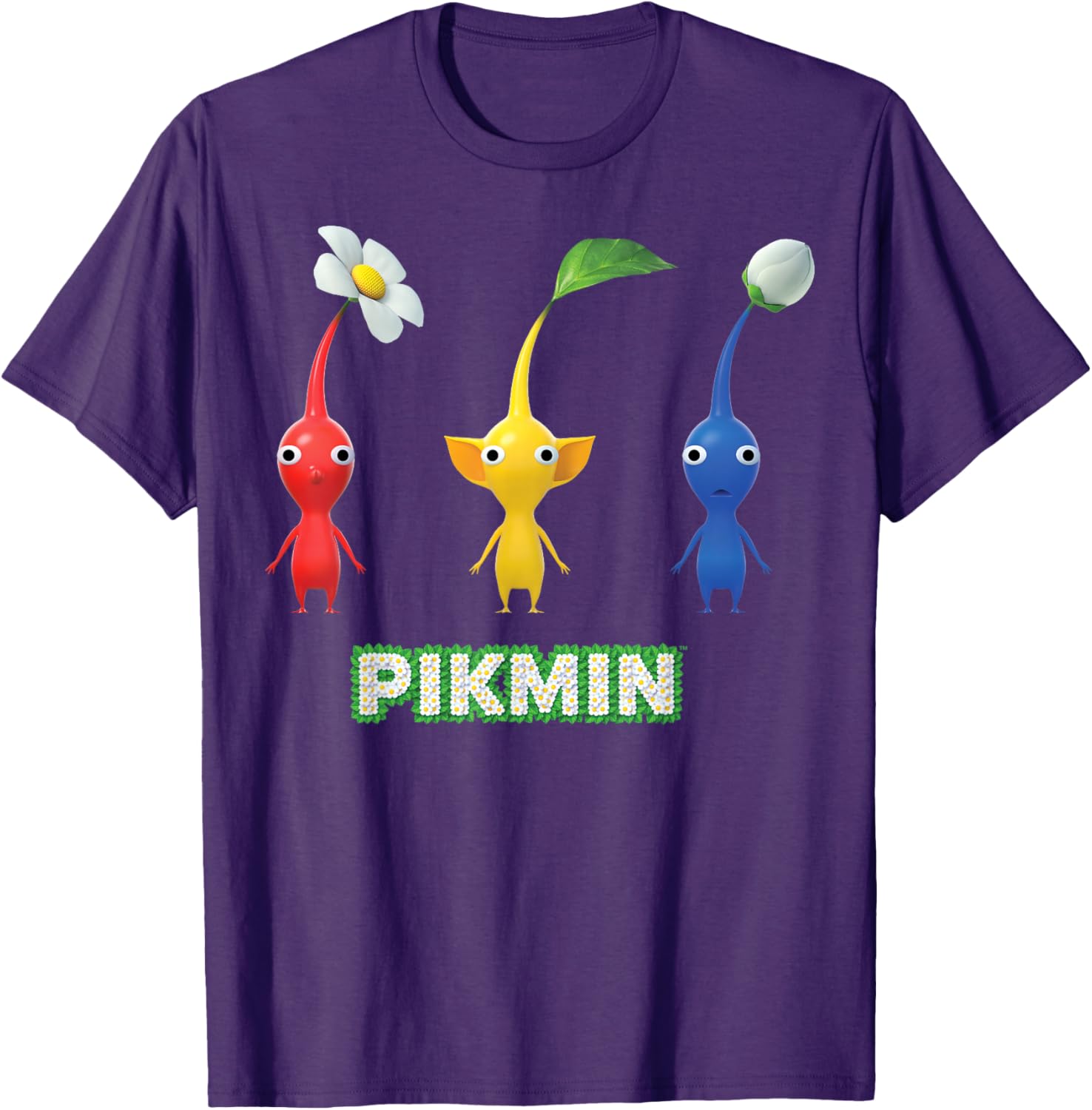 Nintendo Pikmin Trio T-Shirt for Fans of Fun and Adventure - 8