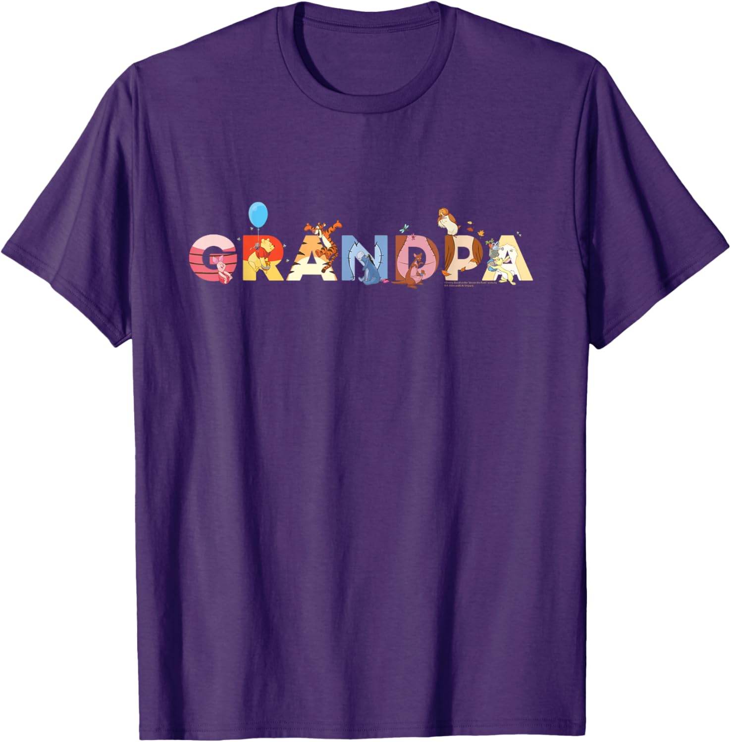 Disney Winnie the Pooh Grandpa Gift Family Trip T-Shirt for All Ages - 11