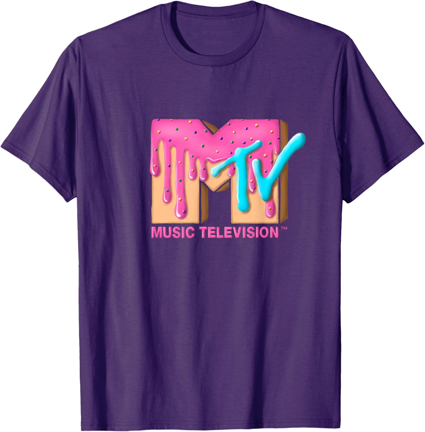 Mademark x MTV Pink Sugar Cream T-Shirt - Stylish & Fun MTV Logo Tee - 7