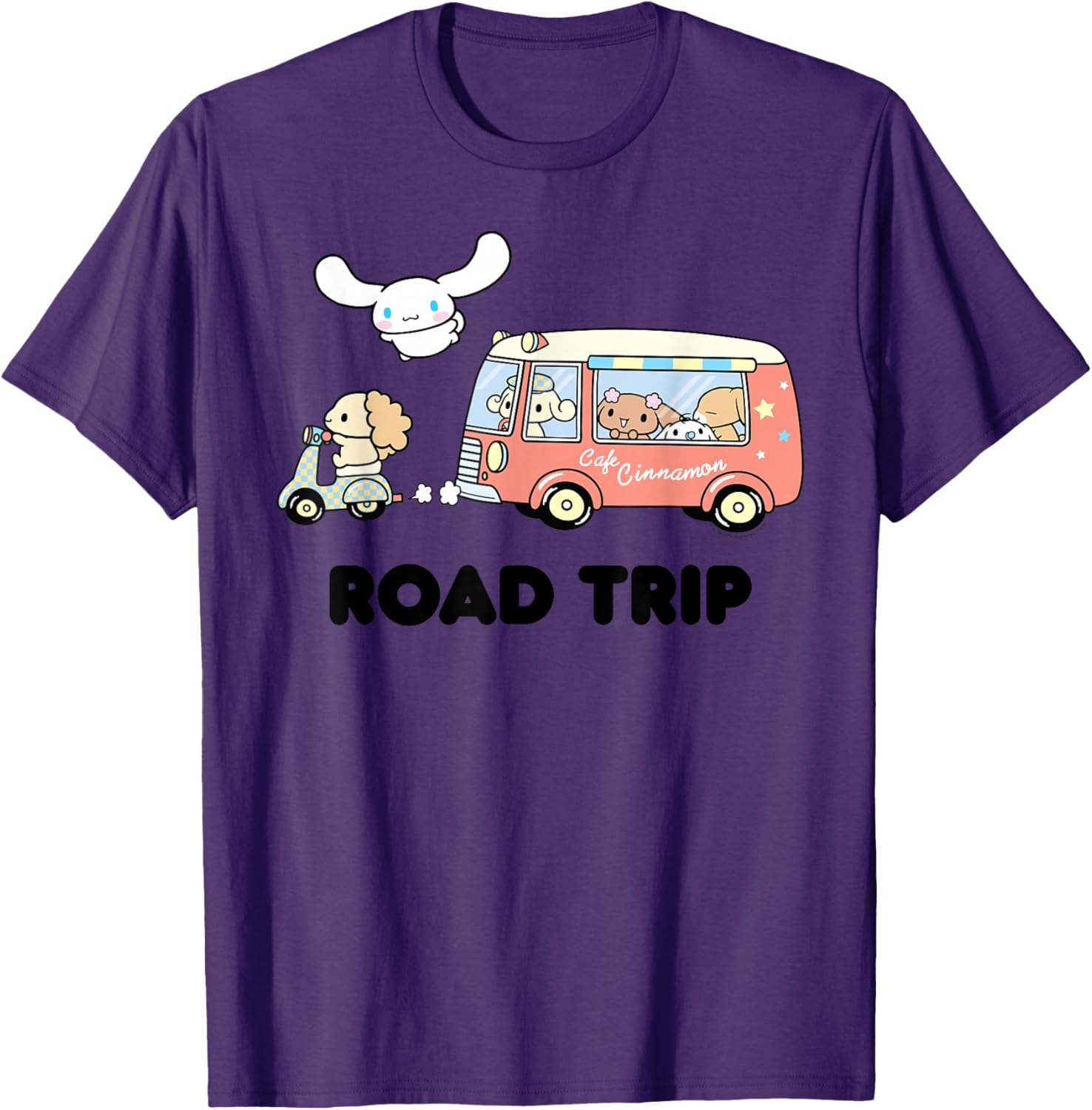 Cute Cinnamoroll Road Trip T-Shirt for Fun Adventures and Travel - 10