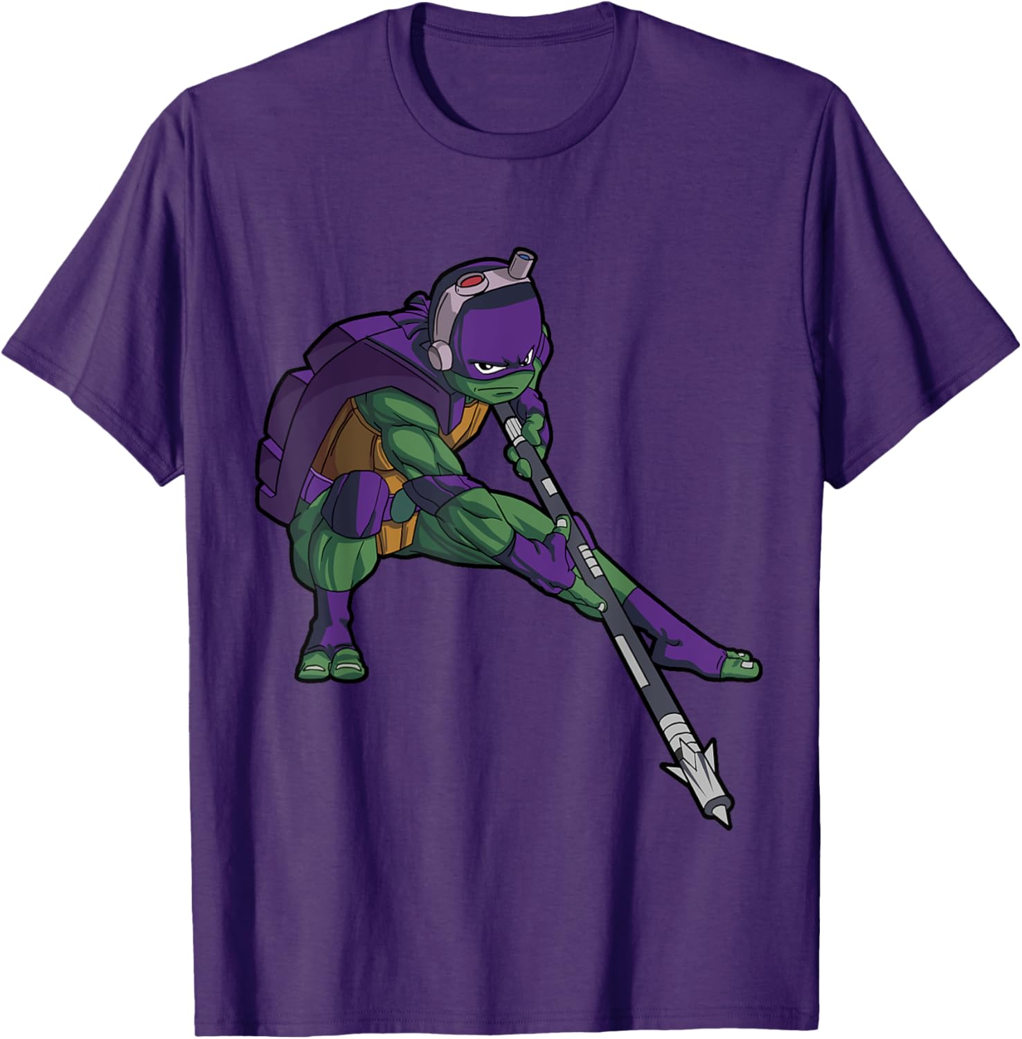 Mademark Donnie Whilwind Downward Tech-Bo Staff T-Shirt for TMNT Fans - 9