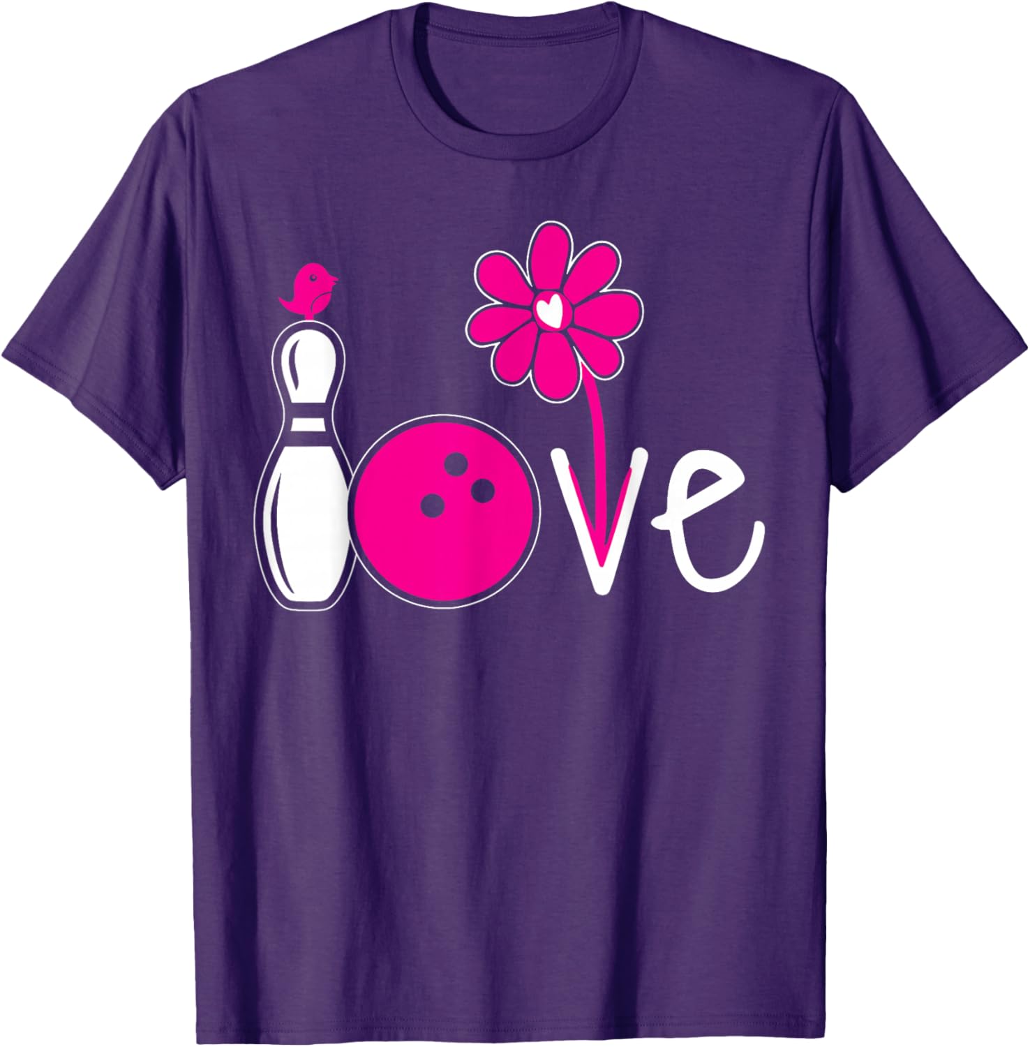 Vintage Women Bowling Shirt for Girls Team Love T-Shirt Fashion - 10