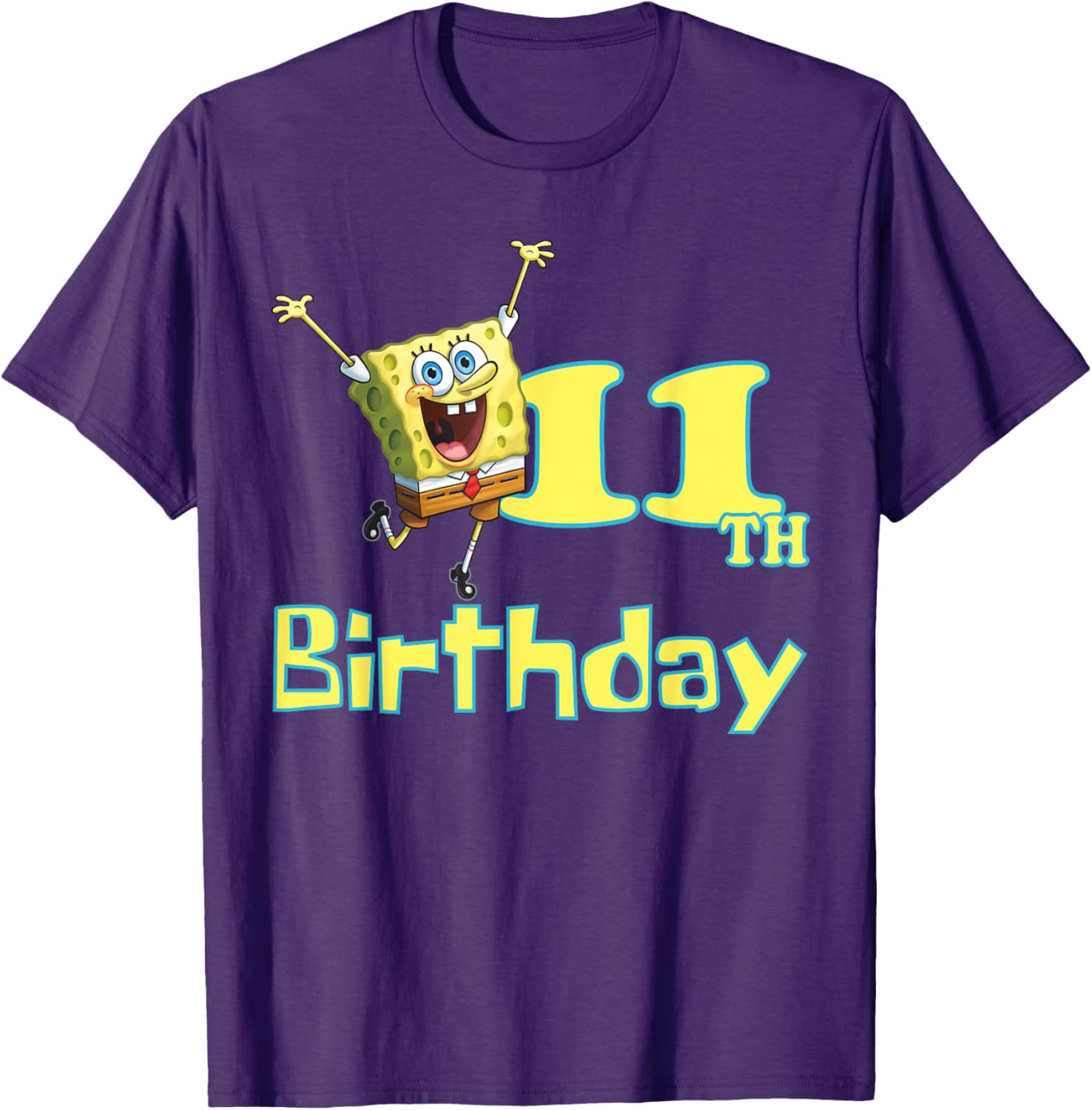Mademark SpongeBob SquarePants 11th Birthday T-Shirt for Kids - 3