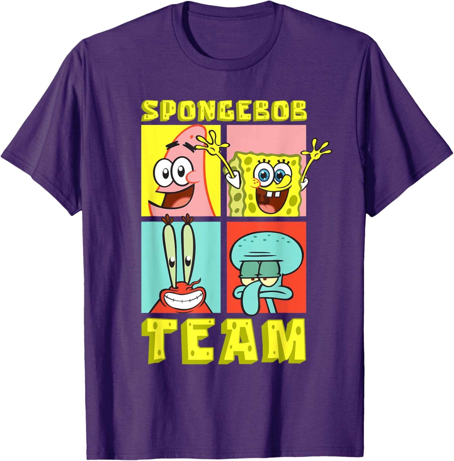 Mademark SpongeBob SquarePants Birthday T-Shirt with Team SpongeBob Design - 2