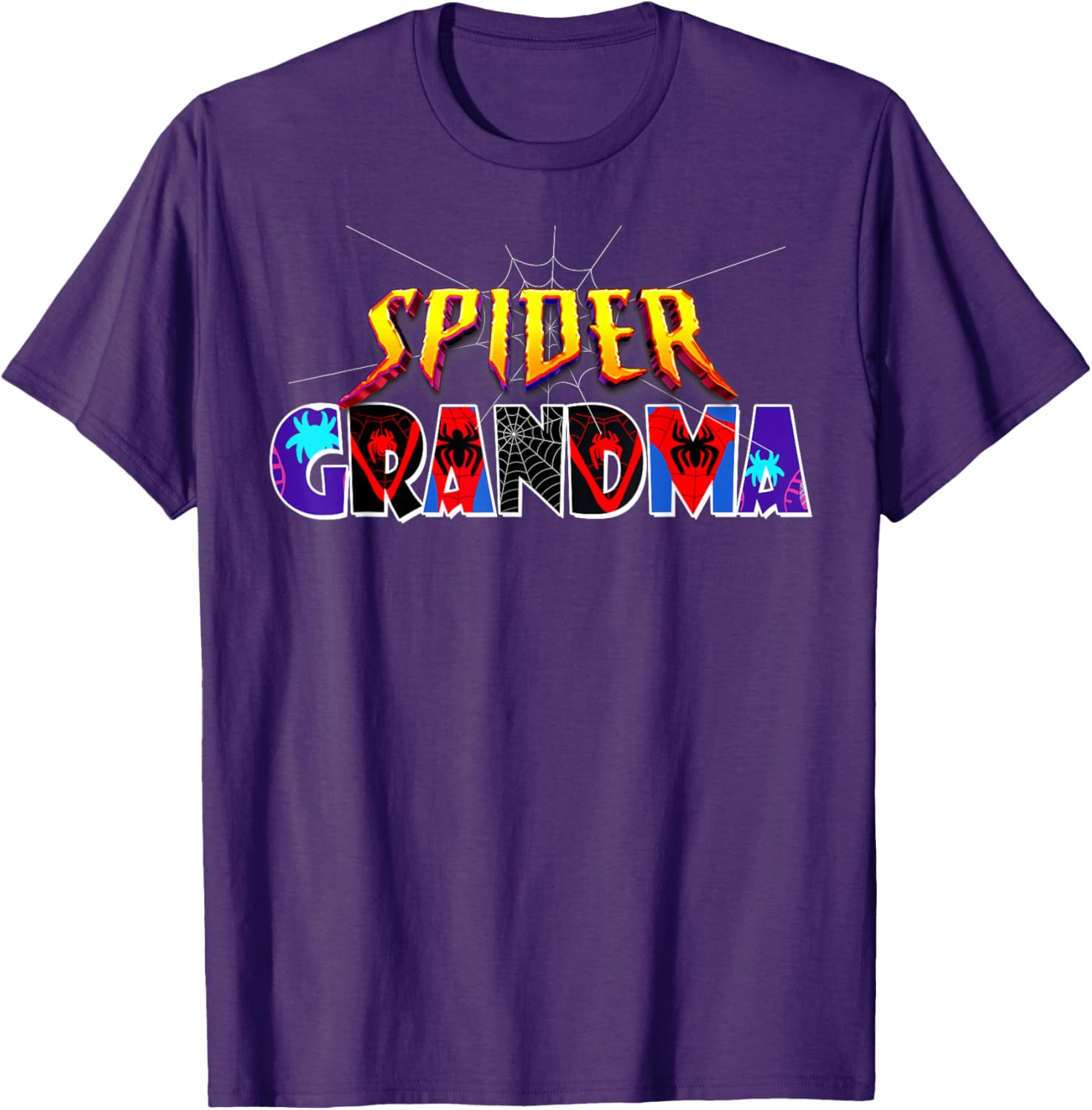Cute Spider Grandma Shirt for Birthday Mothers Day and Halloween Fun - 12