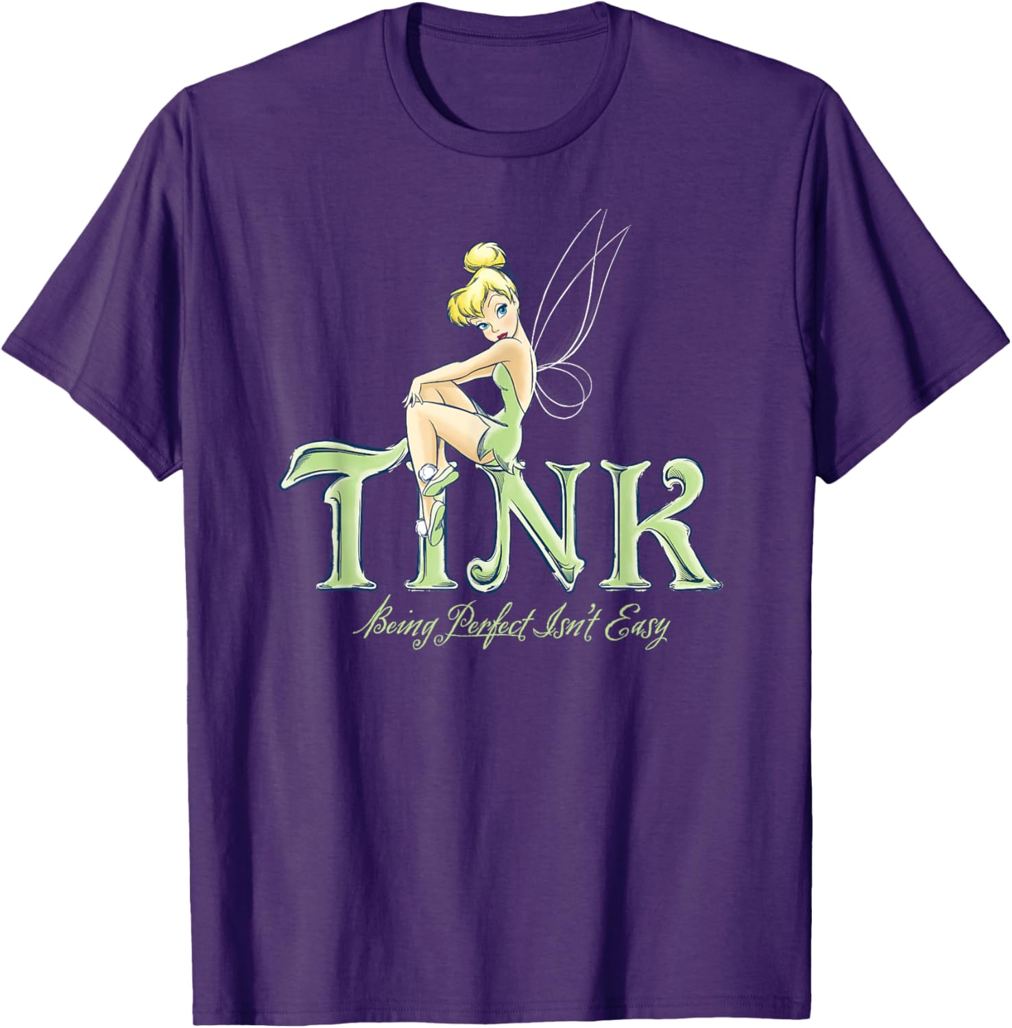 Disney Tinker Bell Perfect Isn't Easy T-Shirt - Cute Peter Pan Apparel - 8