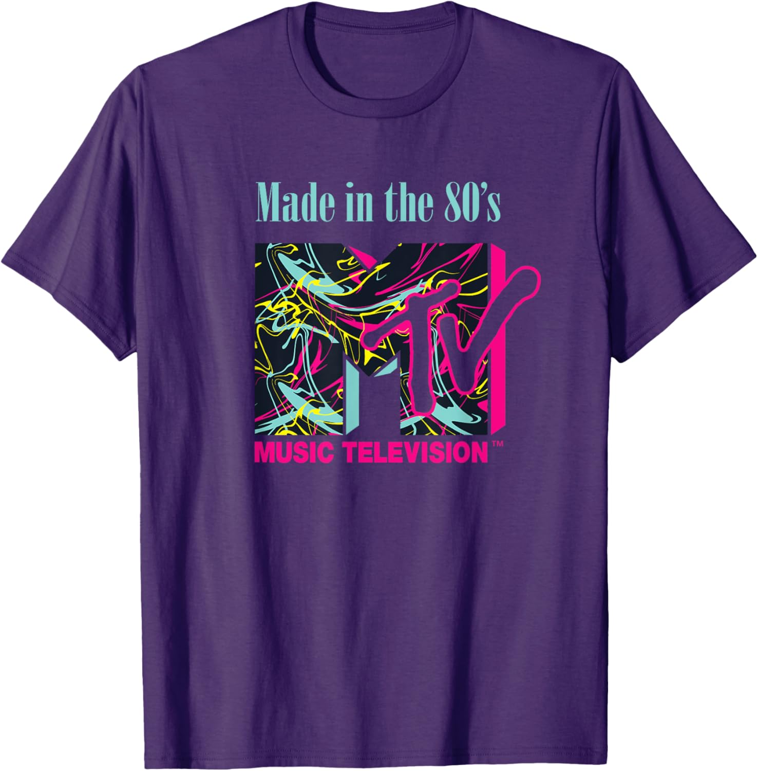 Mademark x MTV Funky New Wave Lines Logo T-Shirt for Trendy Style - 25