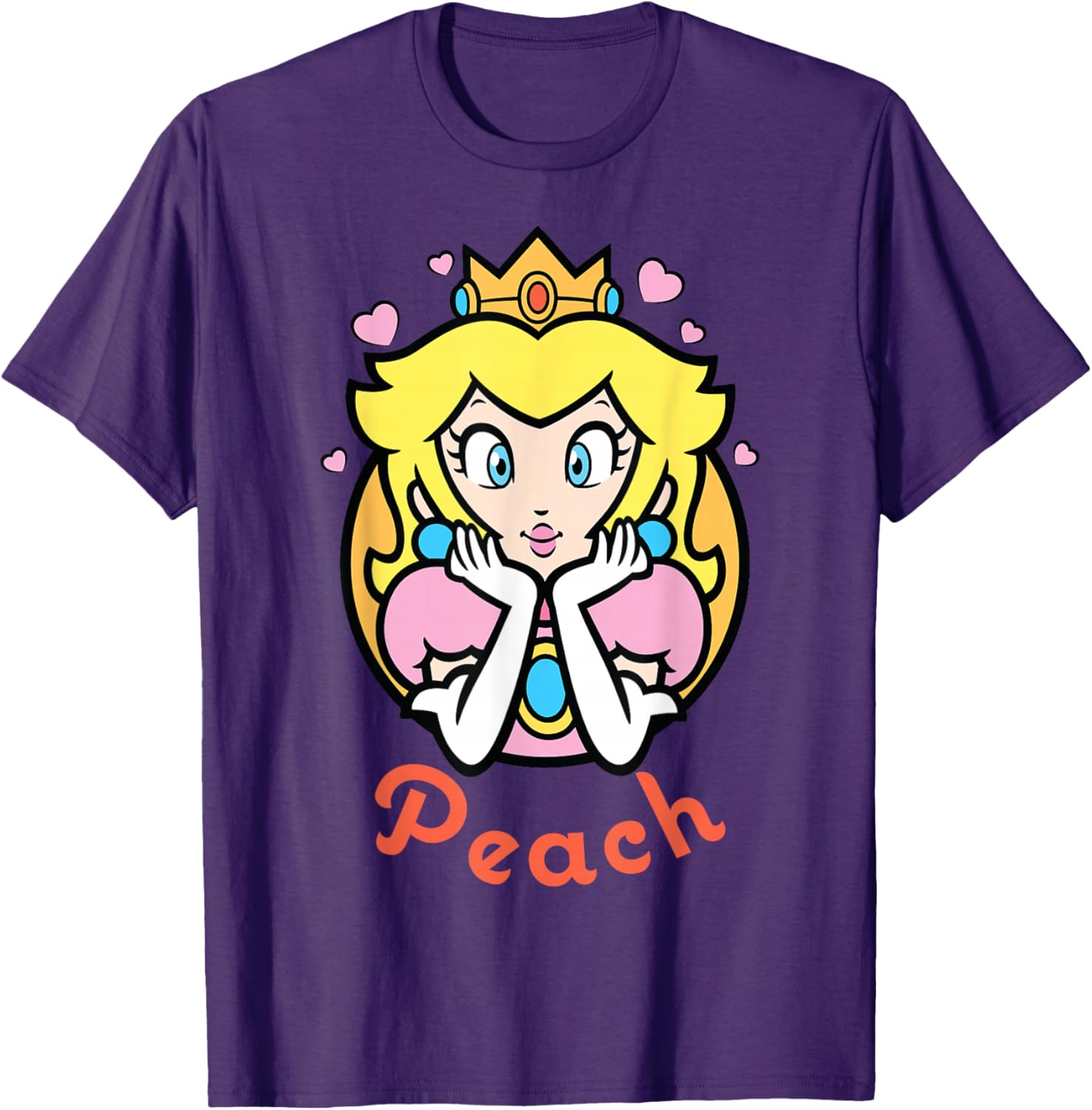 Nintendo Super Mario Princess Peach Portrait Graphic Tee for Fans - 6