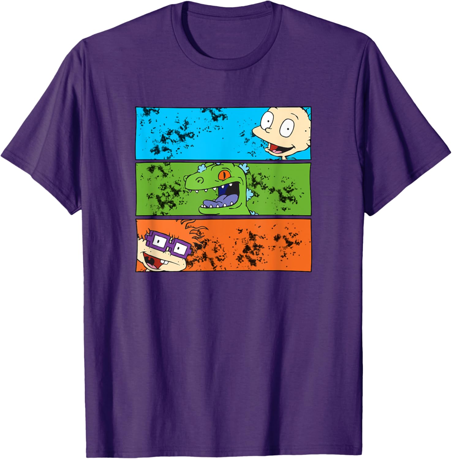 Mademark Rugrats Tommy Chuckie Reptar Art Splatter T-Shirt for Fans - 10