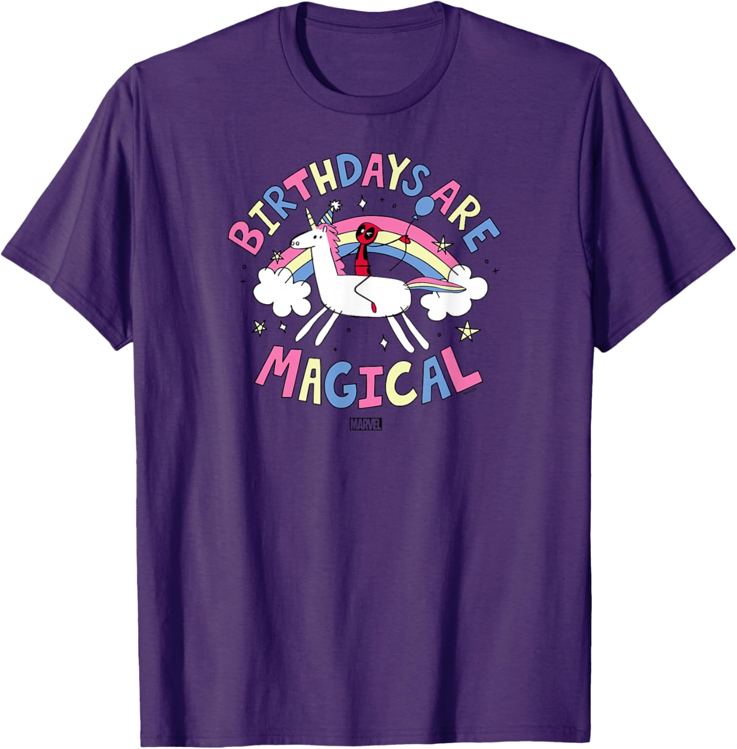 Deadpool Birthdays Are Magical T-Shirt Fun Gift for Marvel Fans - 3