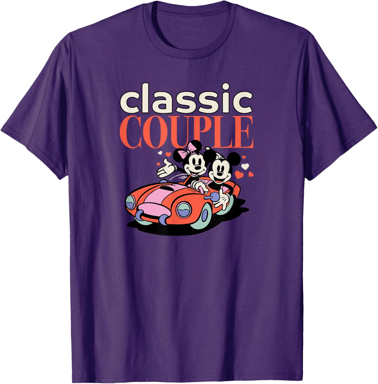 Cute Mickey and Minnie Valentine's Day Couple T-Shirt for Disney Lovers - 4