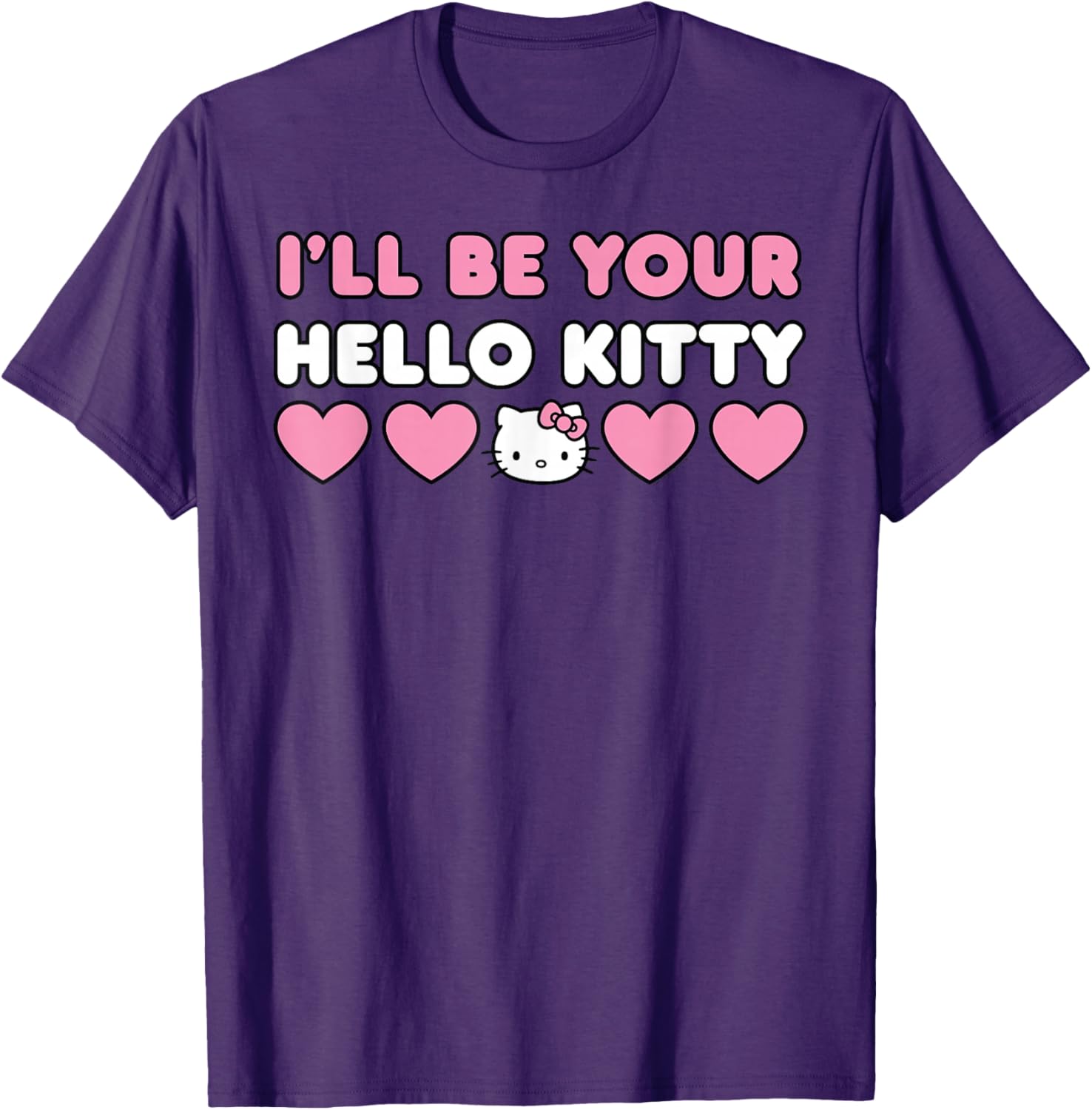 Cute Hello Kitty Couples Matching Valentine's Day T-Shirt for Lovers - 7