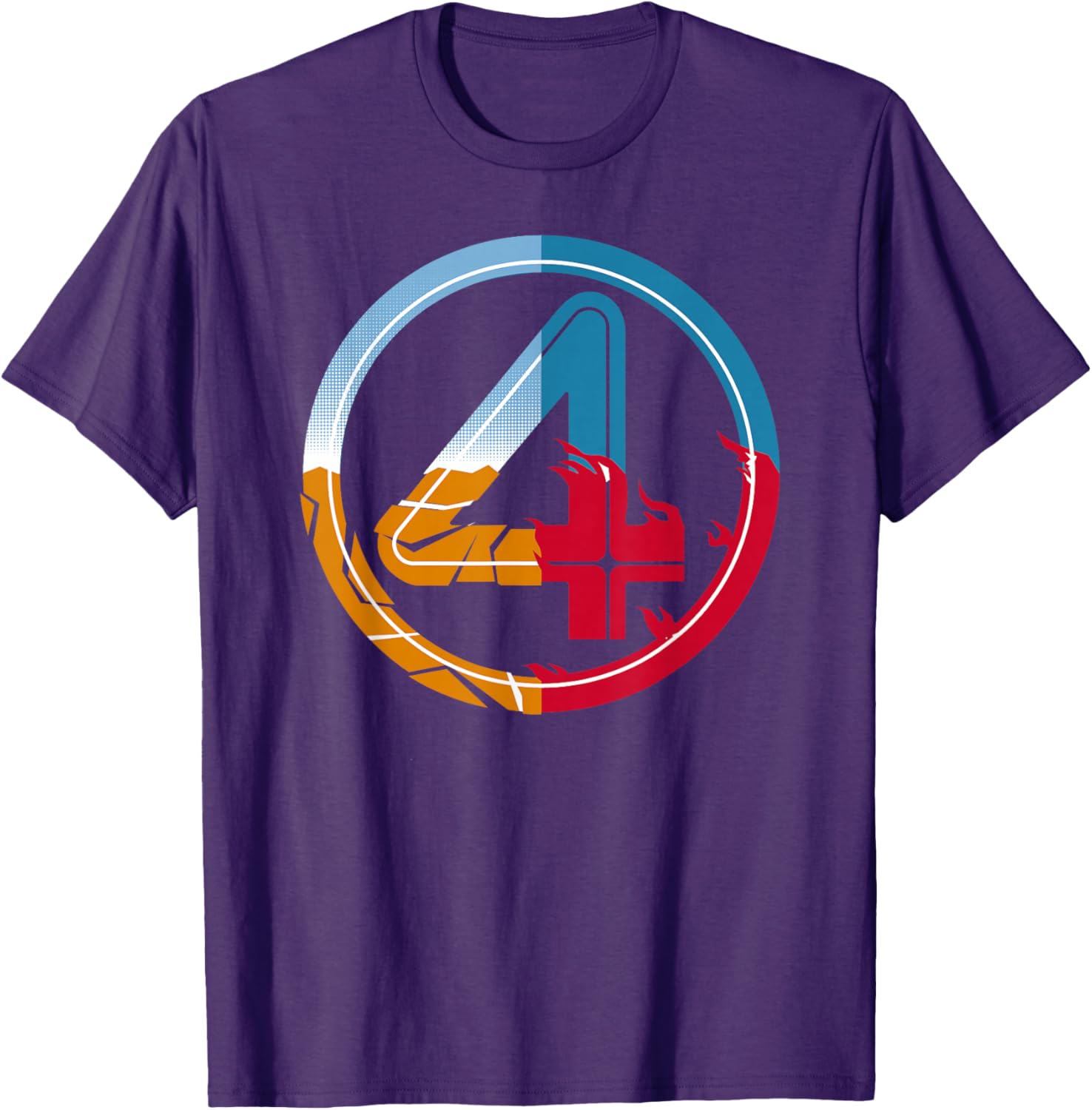 Fantastic Four Super-Powered Logo T-Shirt for Marvel Fans - 2