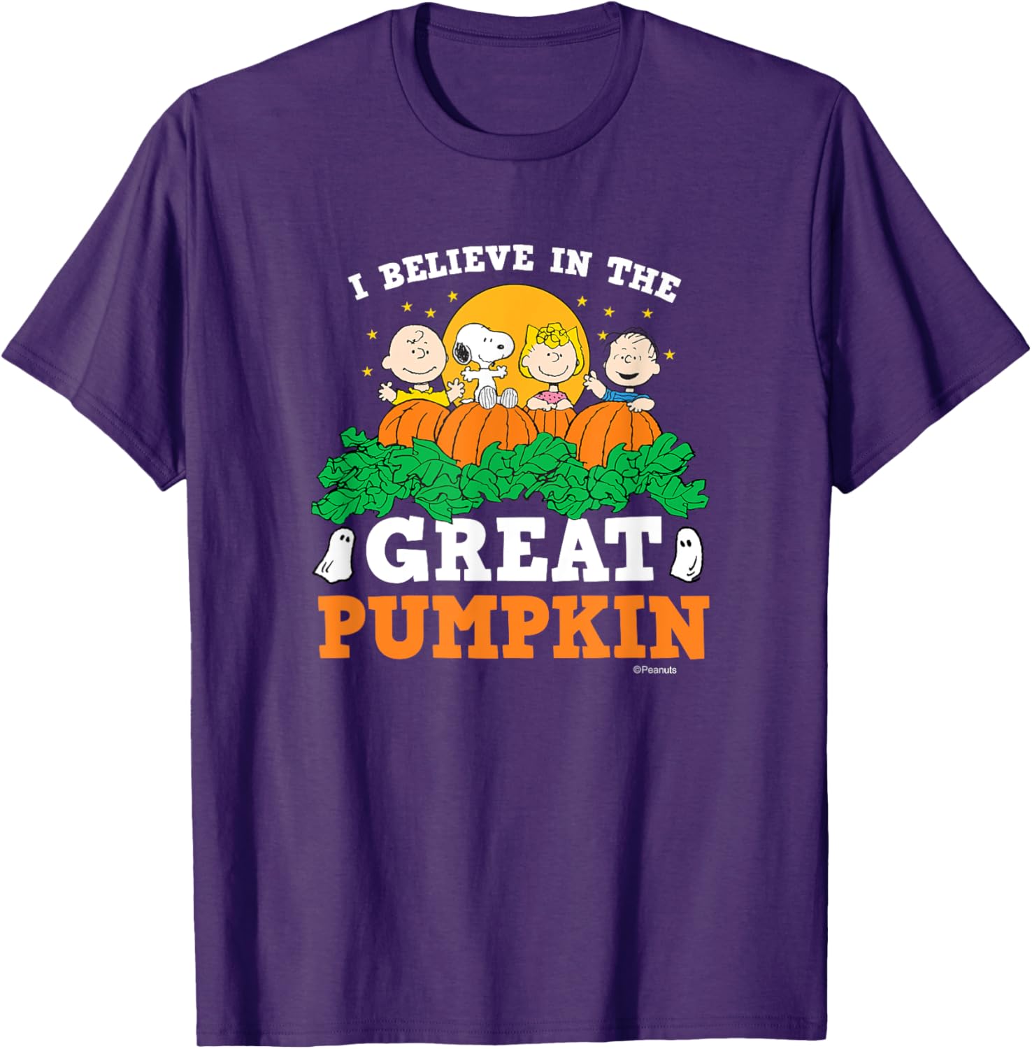 Peanuts I Believe In The Great Pumpkin T-Shirt for Halloween Fun - 8