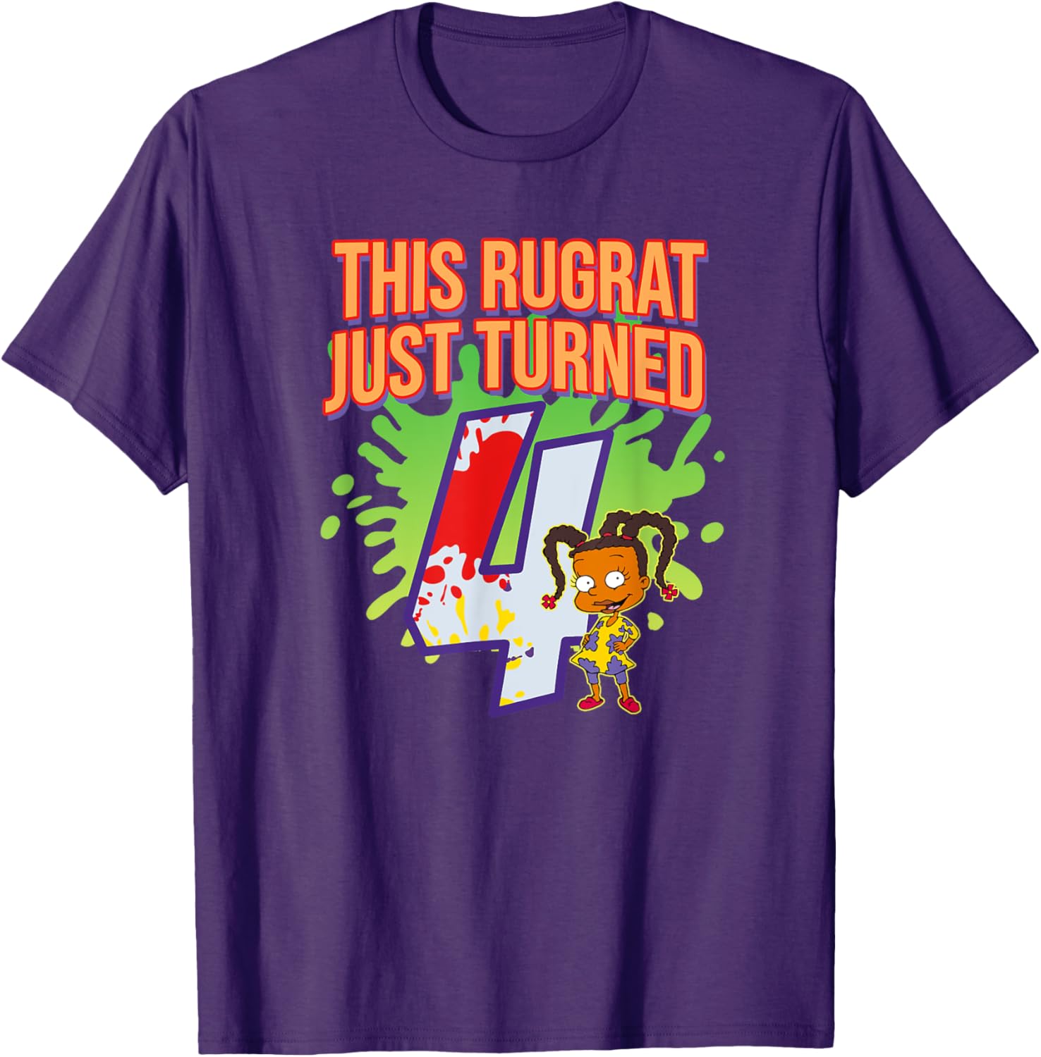 Mademark Rugrats 4th Birthday T-Shirt Fun & Stylish Party Outfit - 5
