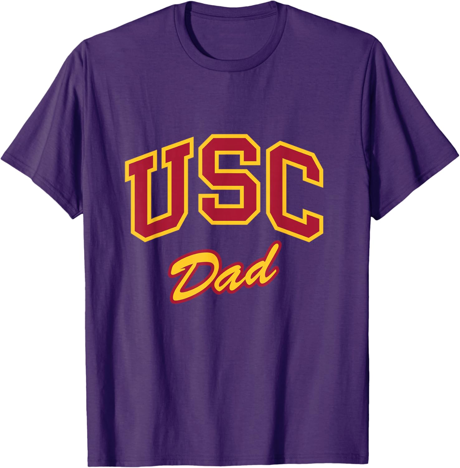 USC Dad Retro Script Style T-Shirt for Sports Fans and Outdoors Fun - 18