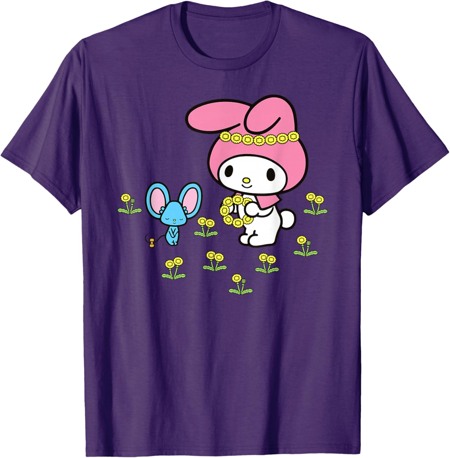 My Melody Flower Crown T-Shirt for Fun and Stylish Outfits - 15