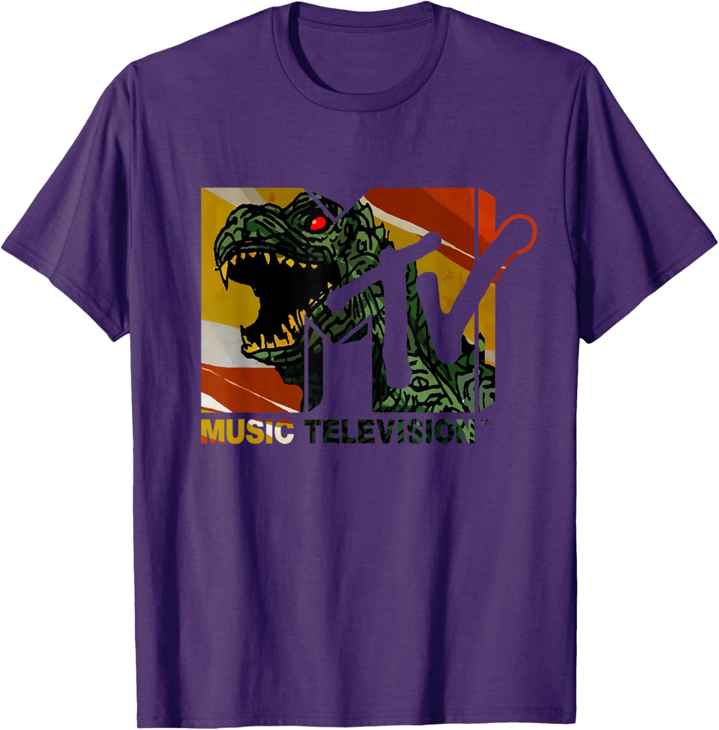 Mademark x MTV Vintage Logo Monster Graphic T-Shirt for Men & Women - 9