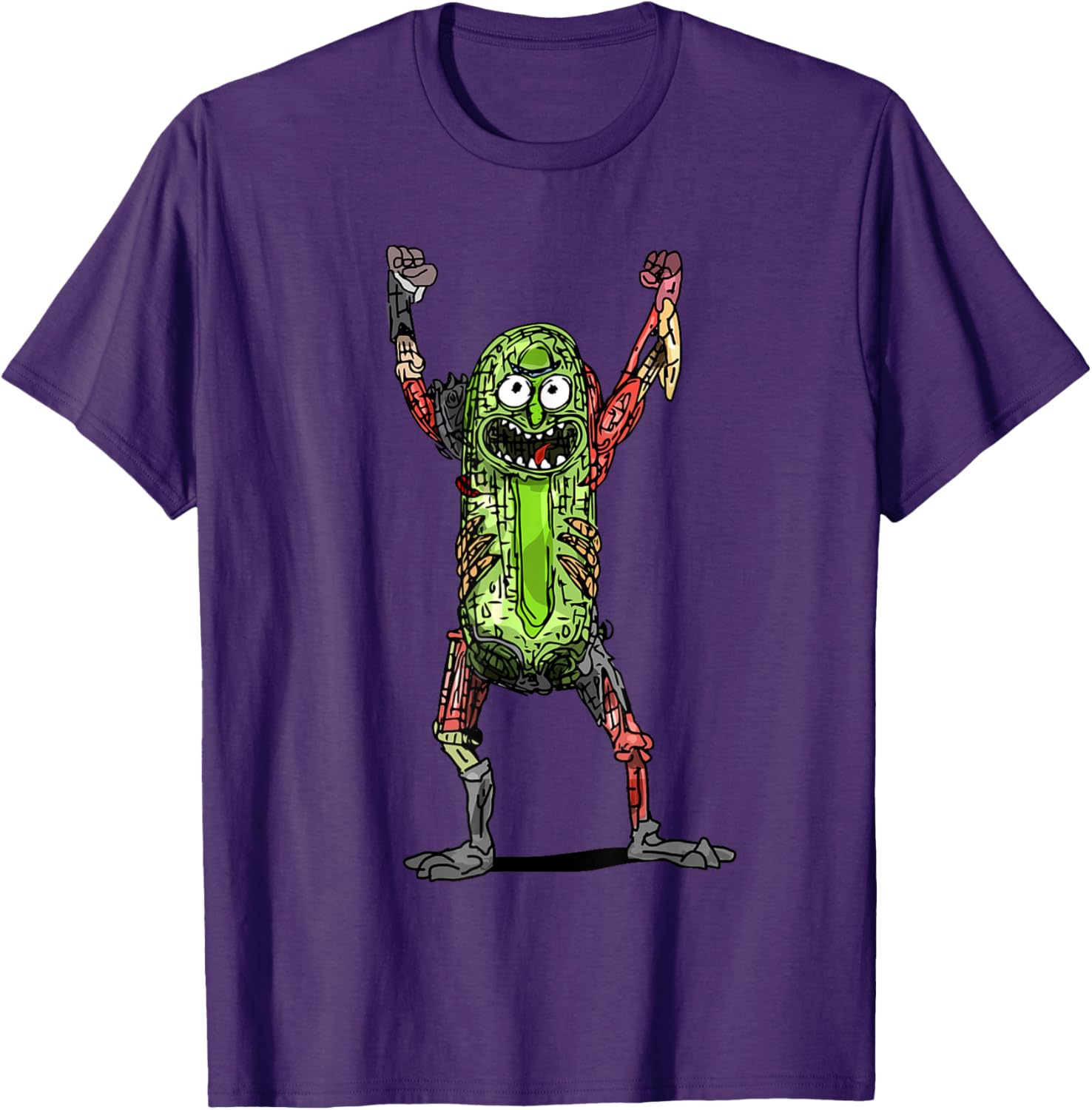 Mademark x Rick and Morty Pickle Rick Black T-Shirt for Fans - 3