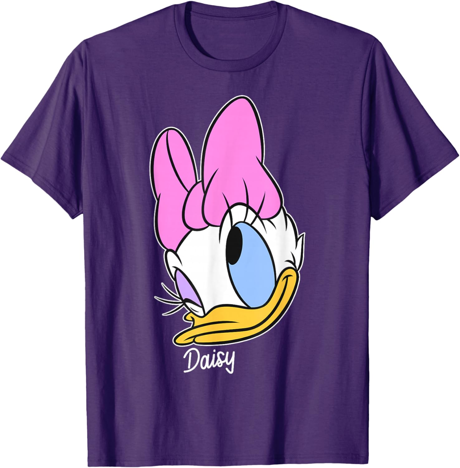 Disney Mickey and Friends Daisy Big Face T-Shirt for Fun Fashion Lovers - 1