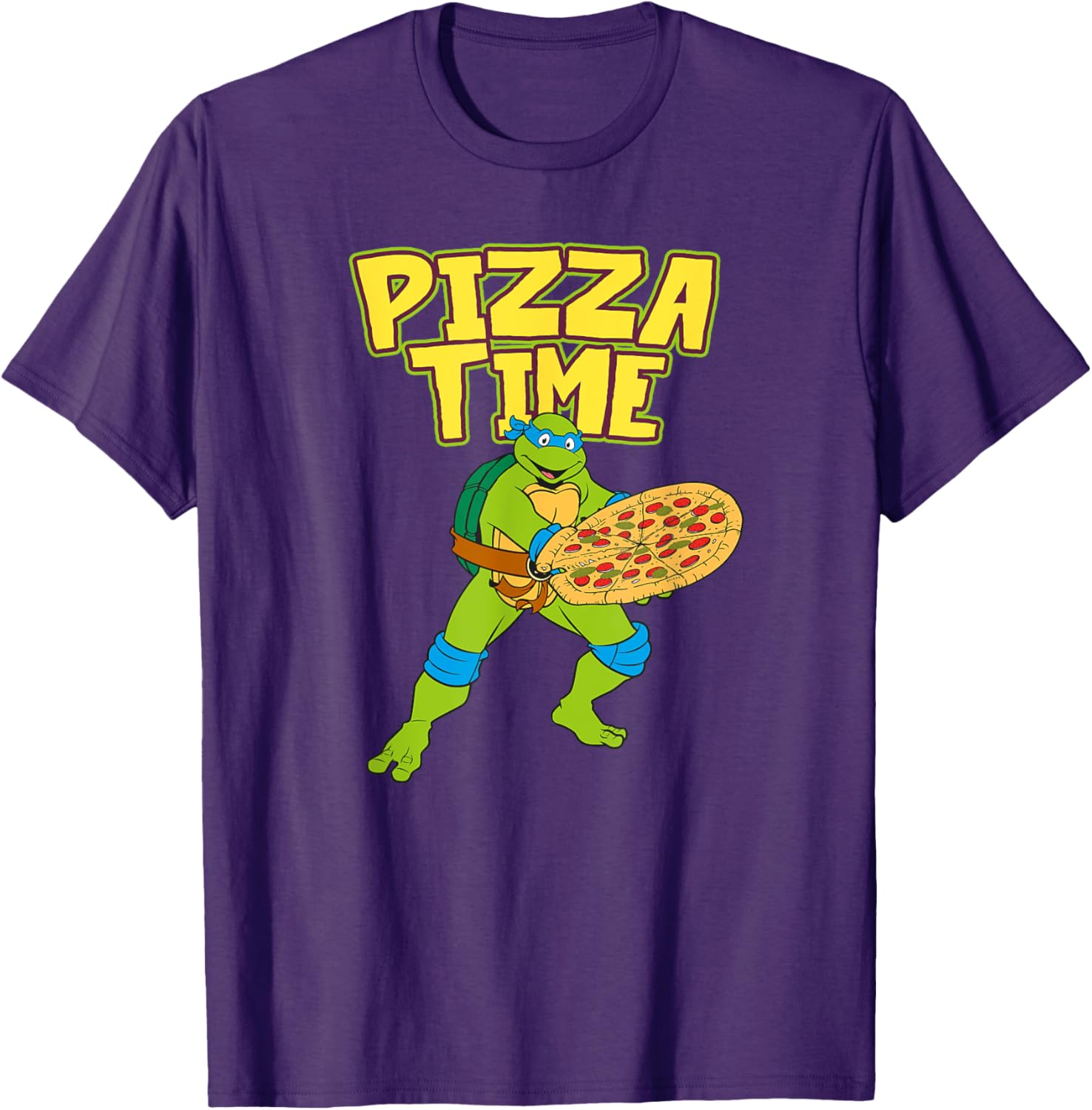 Mademark Teenage Mutant Ninja Turtles Leonardo Pizza Time T-Shirt - 1
