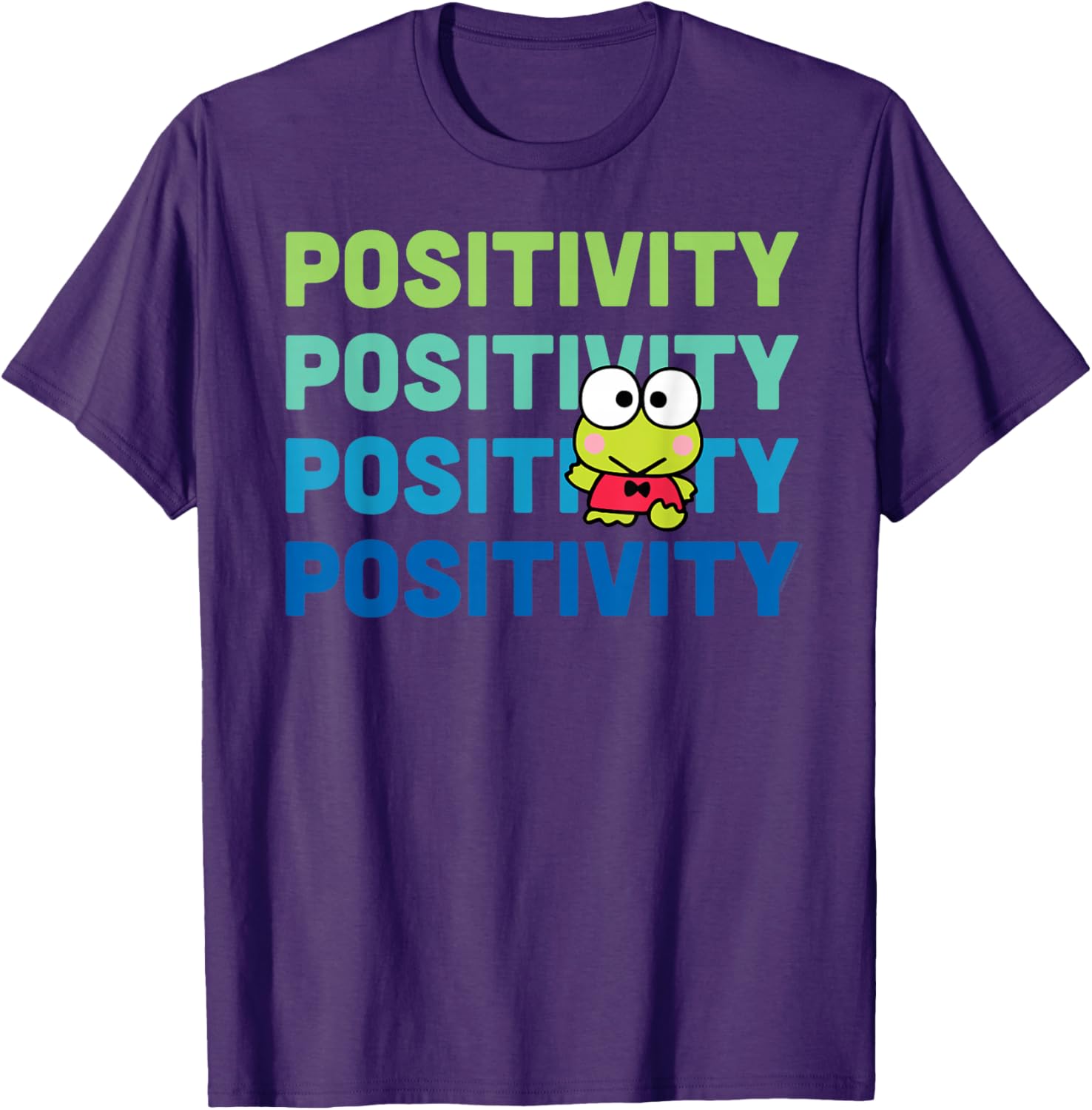 Keroppi Positivity T-Shirt - Cute Frog Design for Fun Fashion Lovers - 15