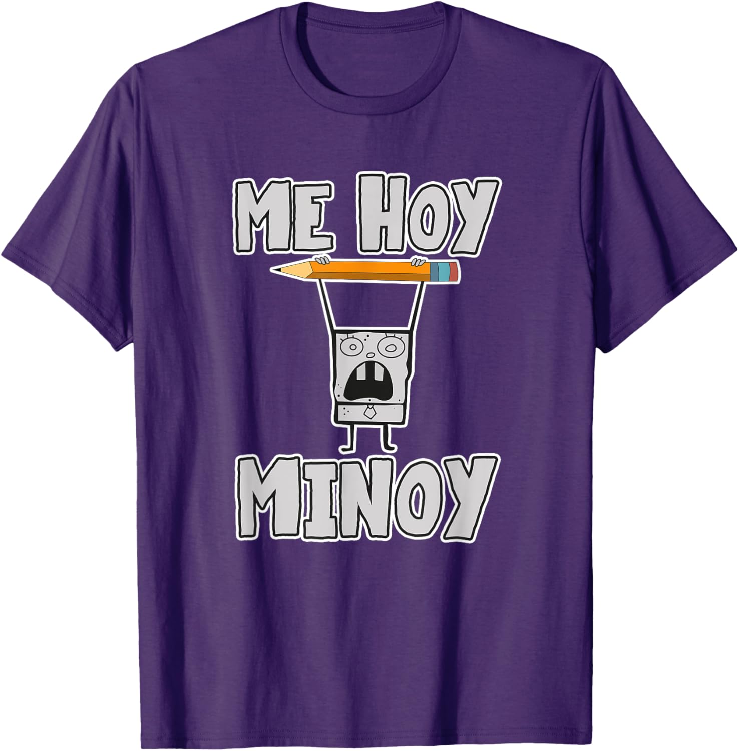 Mademark DoodleBob Me Hoy Minoy T-Shirt - Fun SpongeBob Apparel - 7
