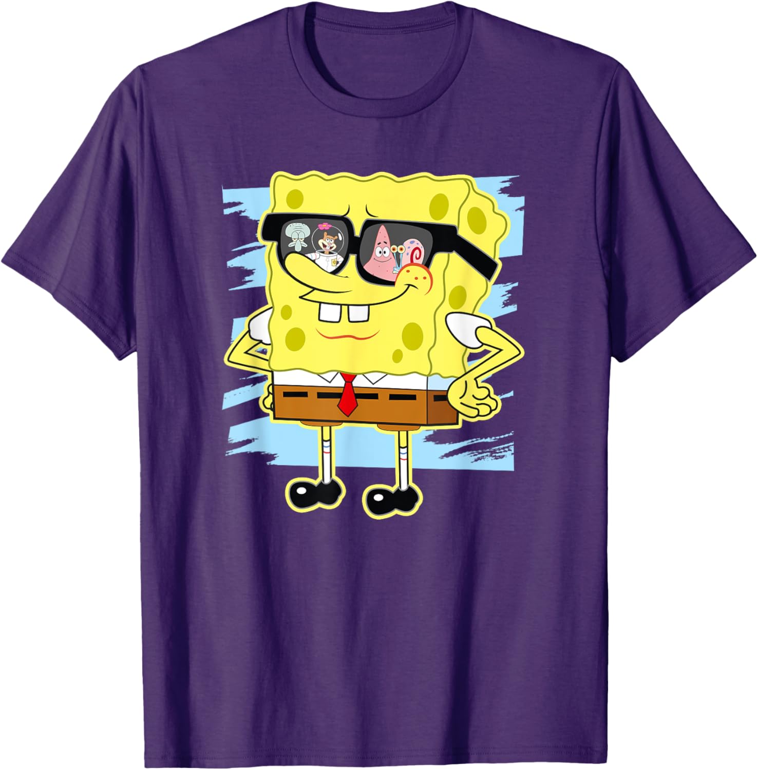 Mademark SpongeBob SquarePants Reflection in Sunglasses T-Shirt - 4