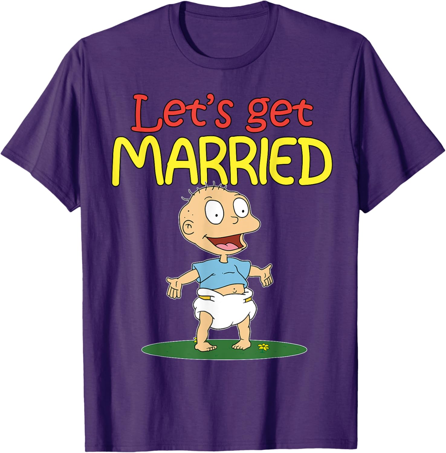 Mademark x Rugrats Tommy Pickles Let's Get Married T-Shirt for Fans - 2