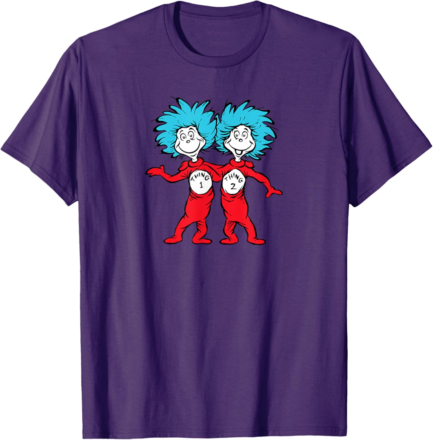 Dr. Seuss Thing 1 Thing 2 Buddies T-Shirt for Fun Lovers and Kids - 9