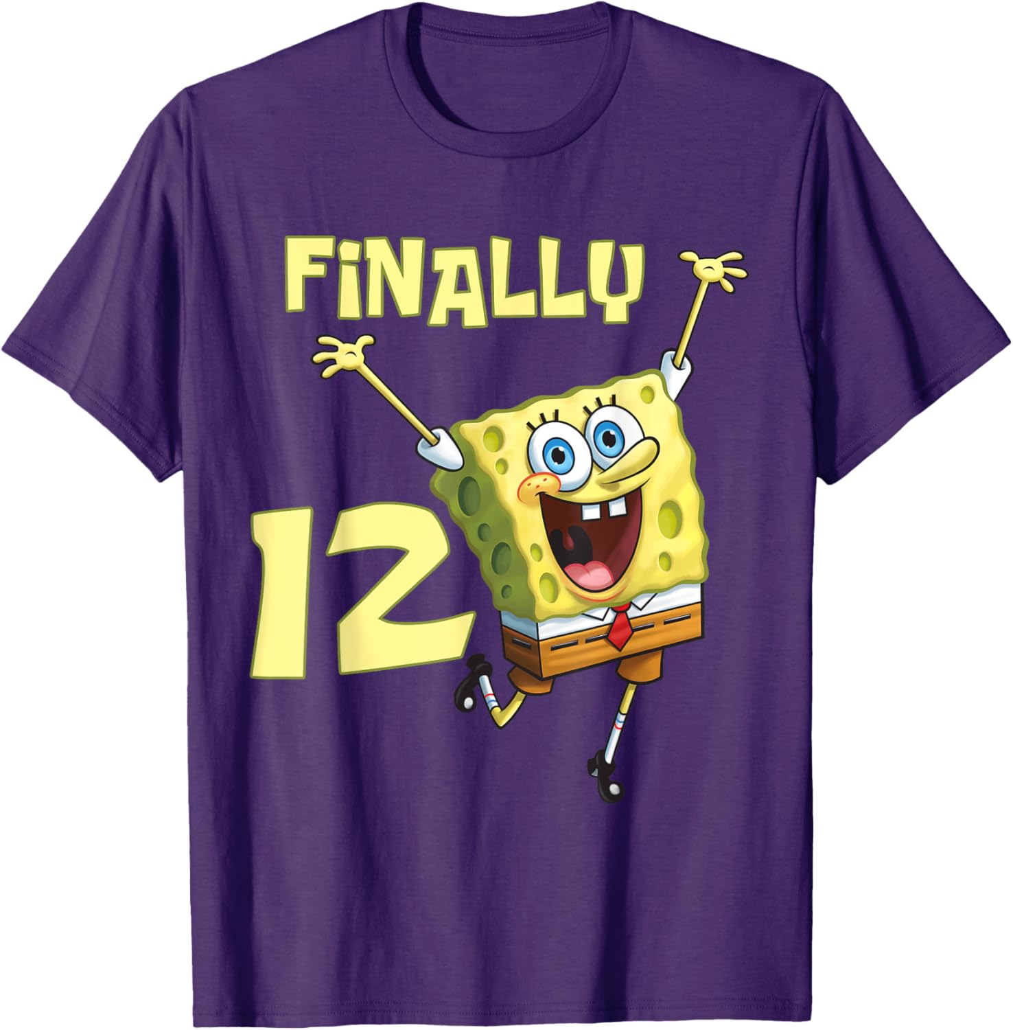 Mademark SpongeBob SquarePants 12th Birthday T-Shirt for Kids - 7