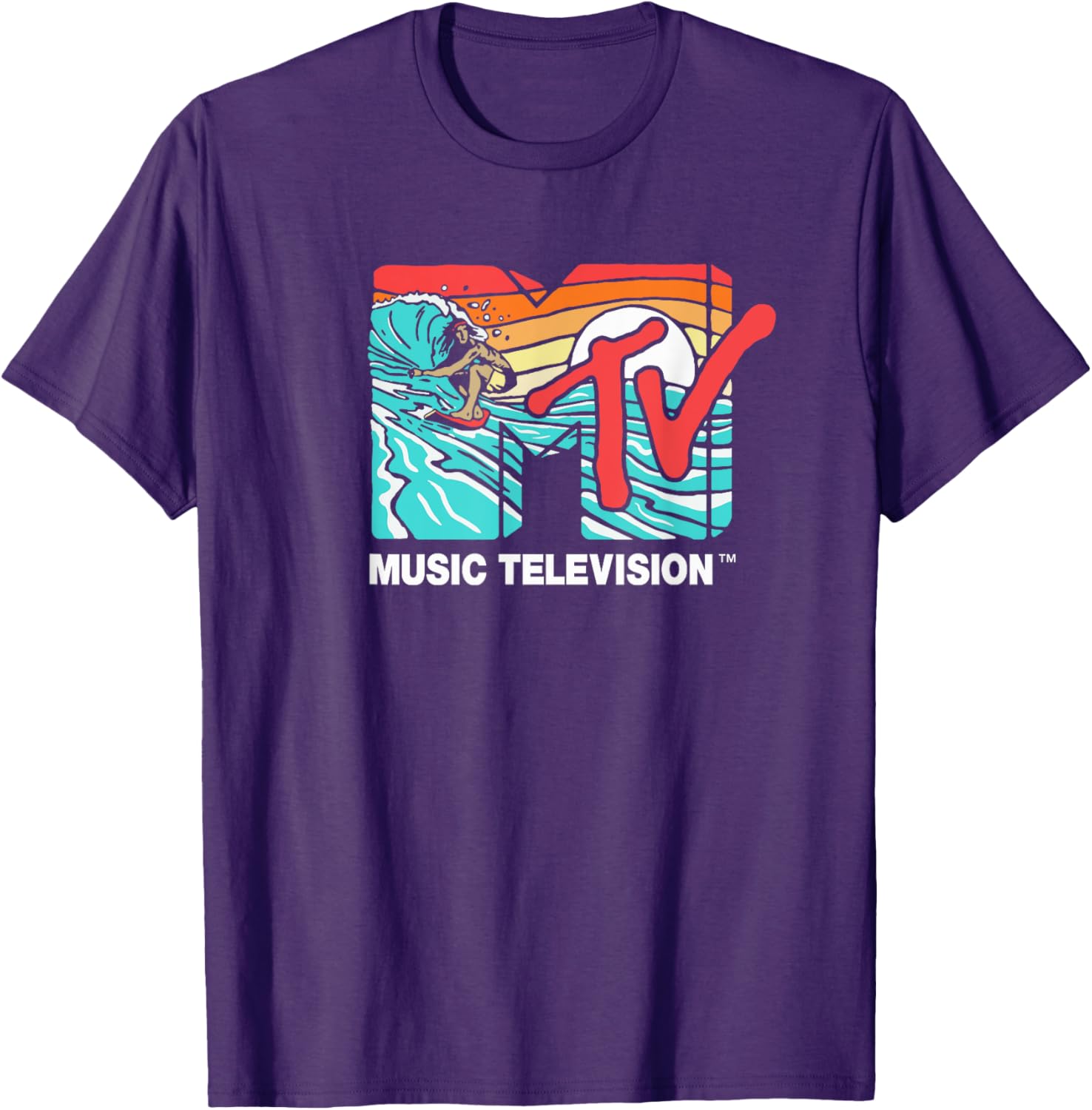 Mademark x MTV Catch a Wave Surfer Logo Retro Graphic T-Shirt - 10