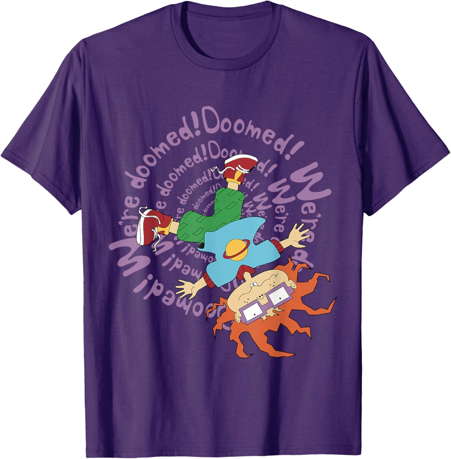 Mademark x Rugrats Chuckie We're Doomed T-Shirt for Fun Nostalgia and Style - 10