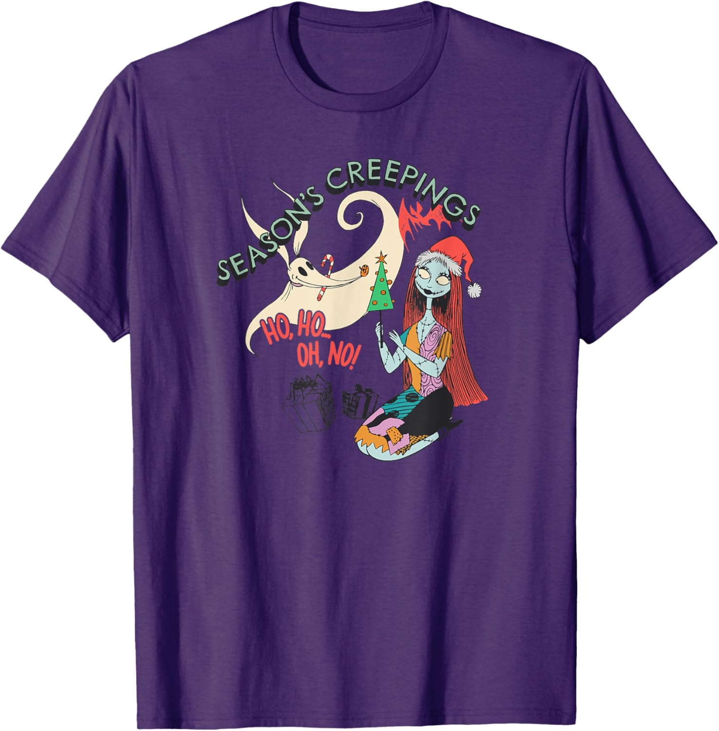 Men's Nightmare Before Christmas Sally and Zero Graphic T-Shirt Grey Small - 3