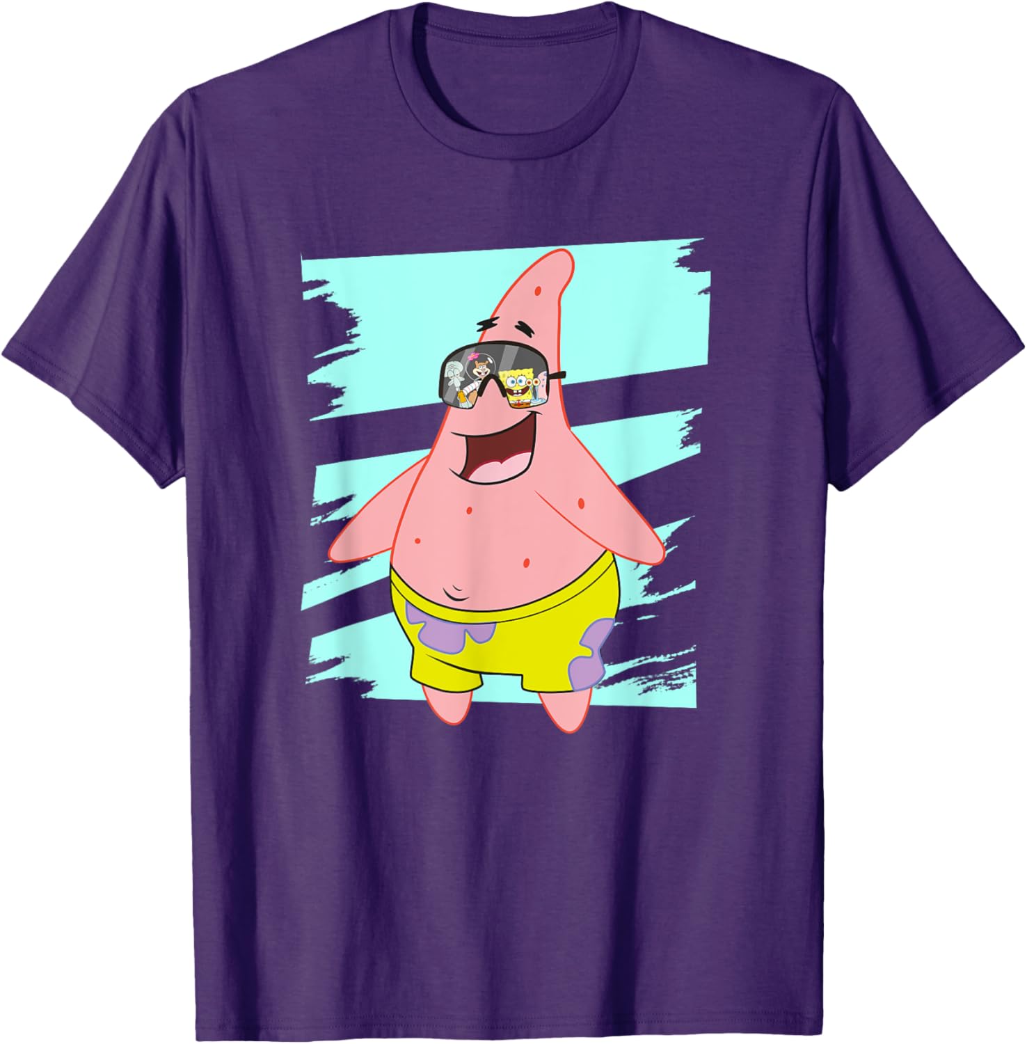 Mademark Patrick Star Sunglasses T-Shirt Fun SpongeBob SquarePants Apparel - 1