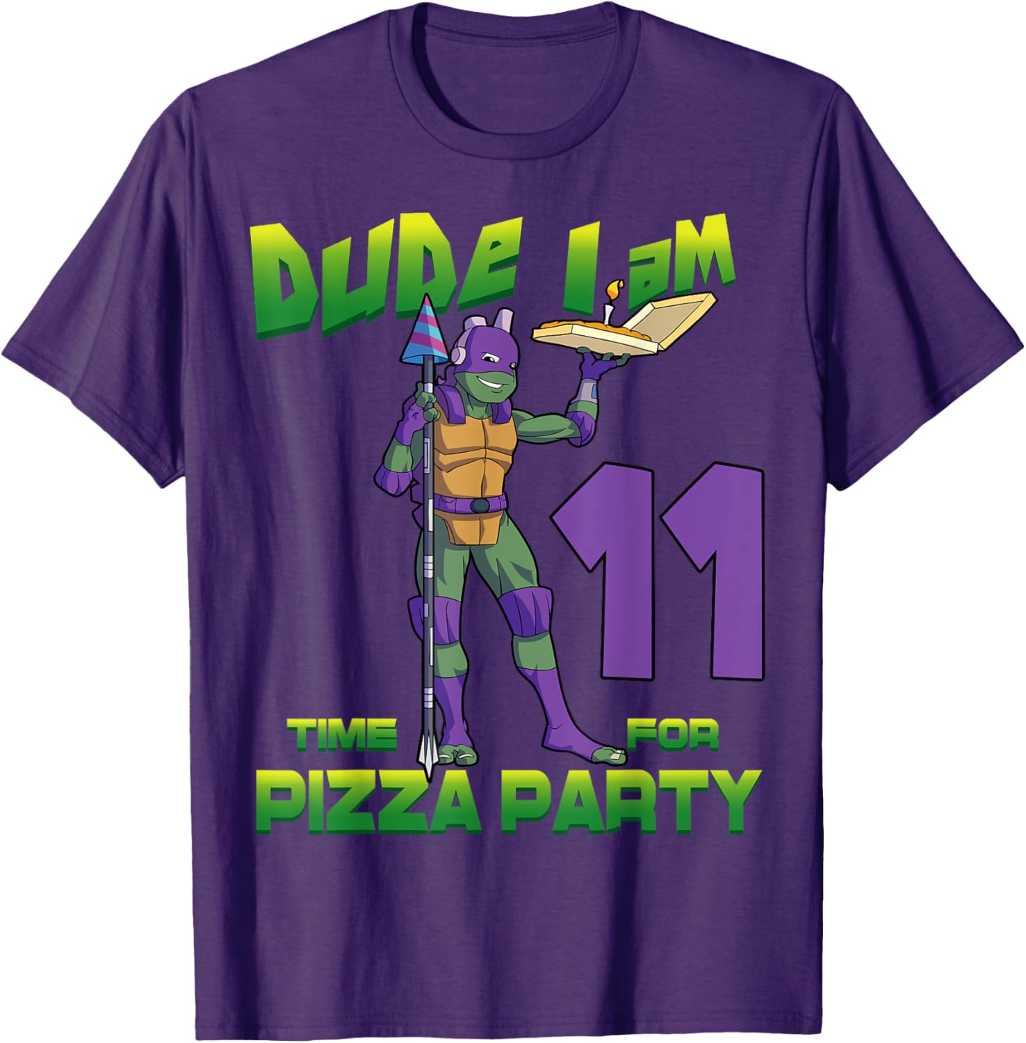 Mademark Teenage Mutant Ninja Turtles Donnie 11th Birthday T-Shirt - 7