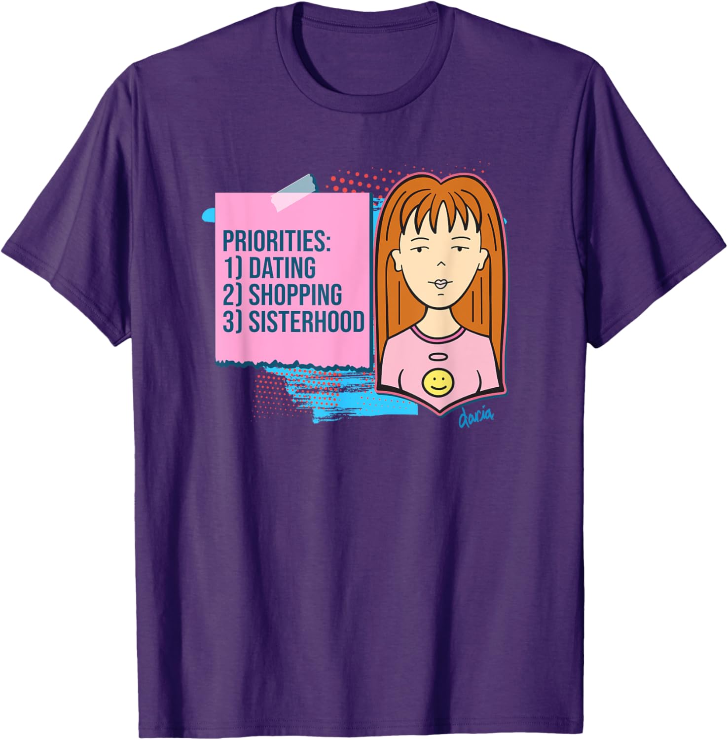 Mademark x Daria Quinn Priorities T-Shirt - Trendy Casual Wear for All - 3