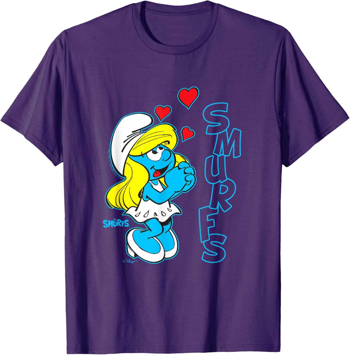 Cute Smurfs Smurfette T-Shirt for Fans of The Smurfs Cartoon Style - 7