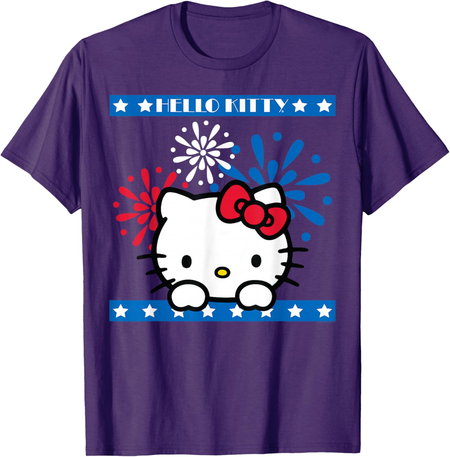 Hello Kitty Fireworks 4th of July T-Shirt for Women Girls Men Kids - 6
