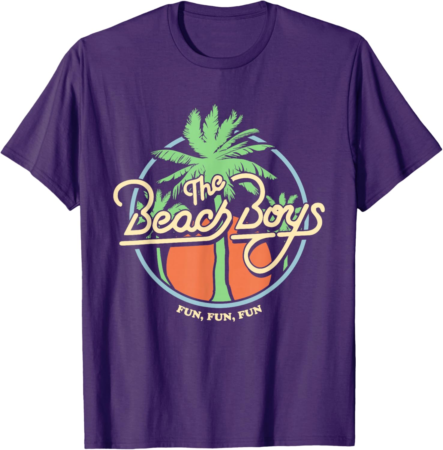 Beach Boys Fun Fun Fun Palm Tree T-Shirt for Relaxed Summer Vibes - 6