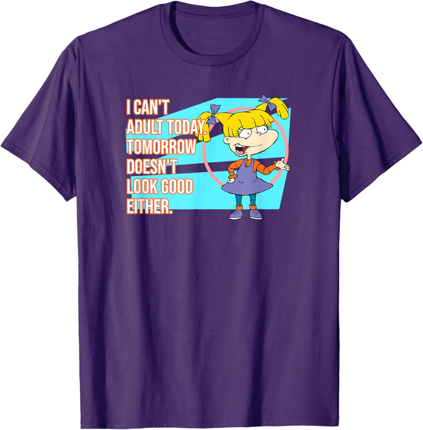 Mademark Rugrats I Can't Adult Today Funny Graphic T-Shirt for Everyone - 5